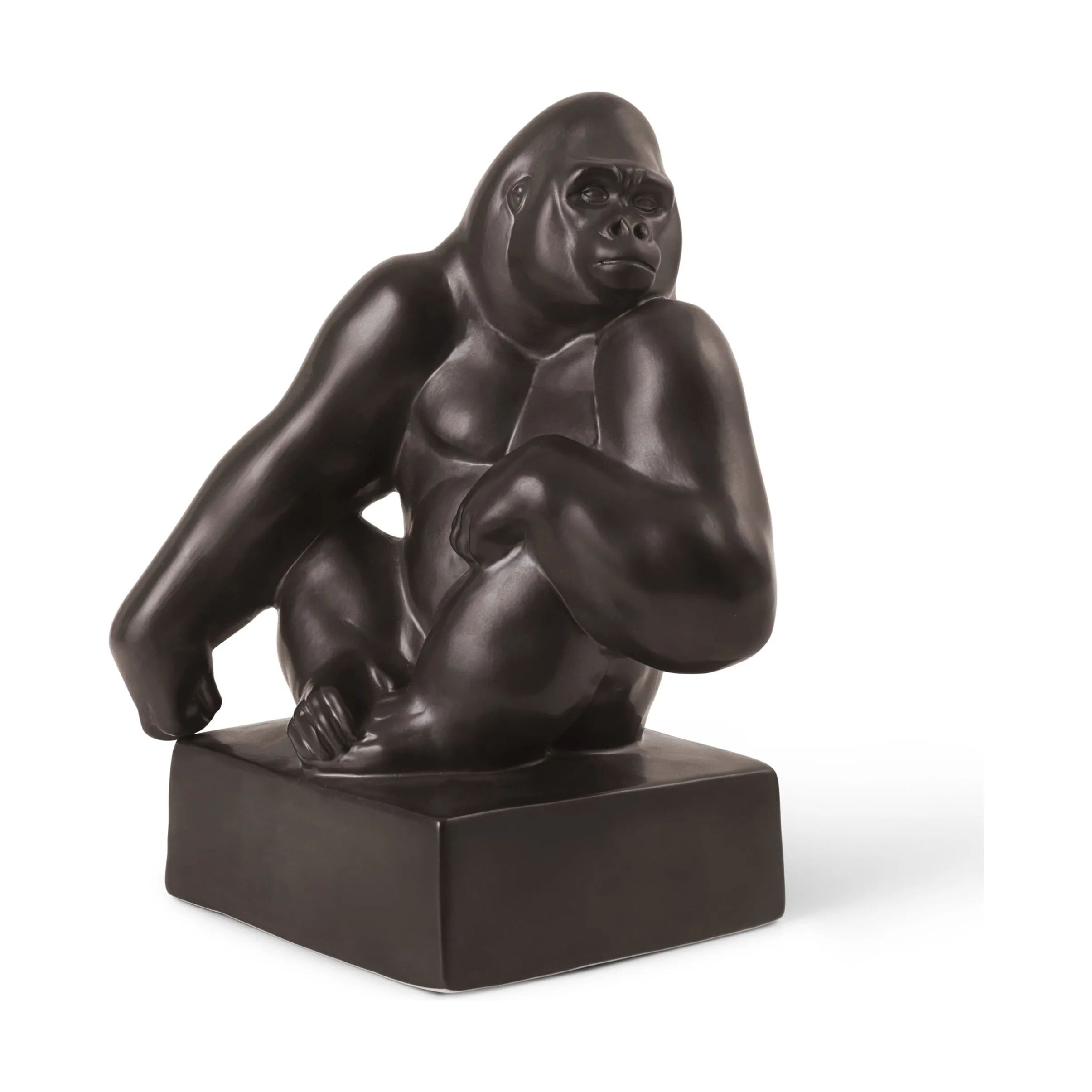 Royal Copenhagen Dyrefigurer Figurine Gorilla i Sort, 1