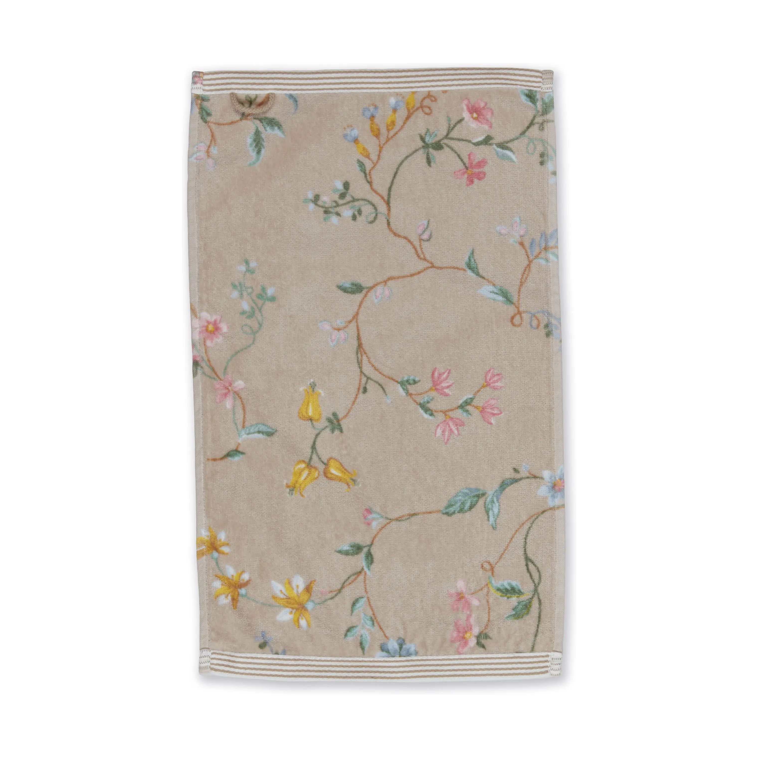 PIP Studio Håndklæder Les Fleurs Håndklæde i Khaki , B30 x L50 cm, 1