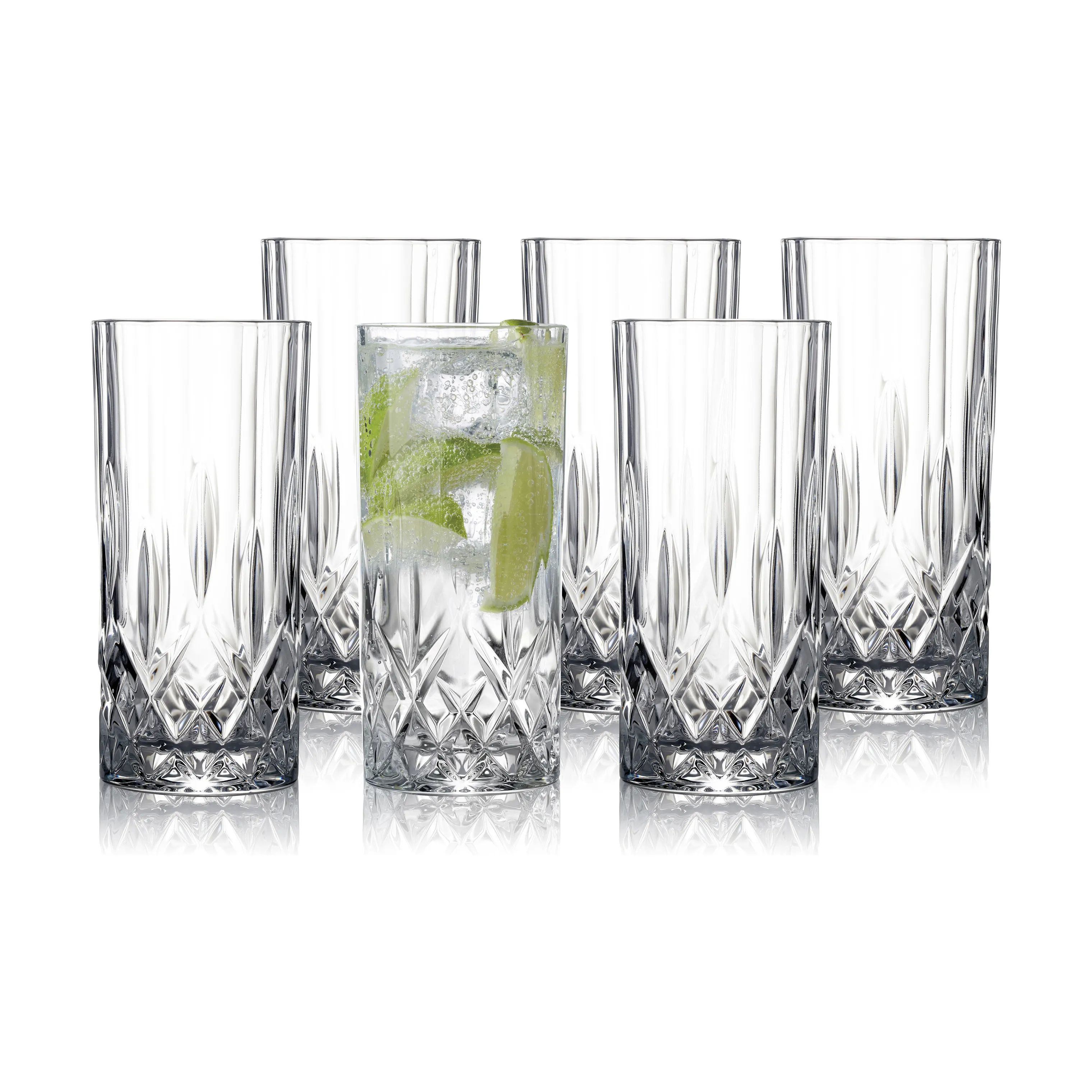 Lyngby Glas Highball glas Lounge Highball glas - 6 stk. i Klar, 1