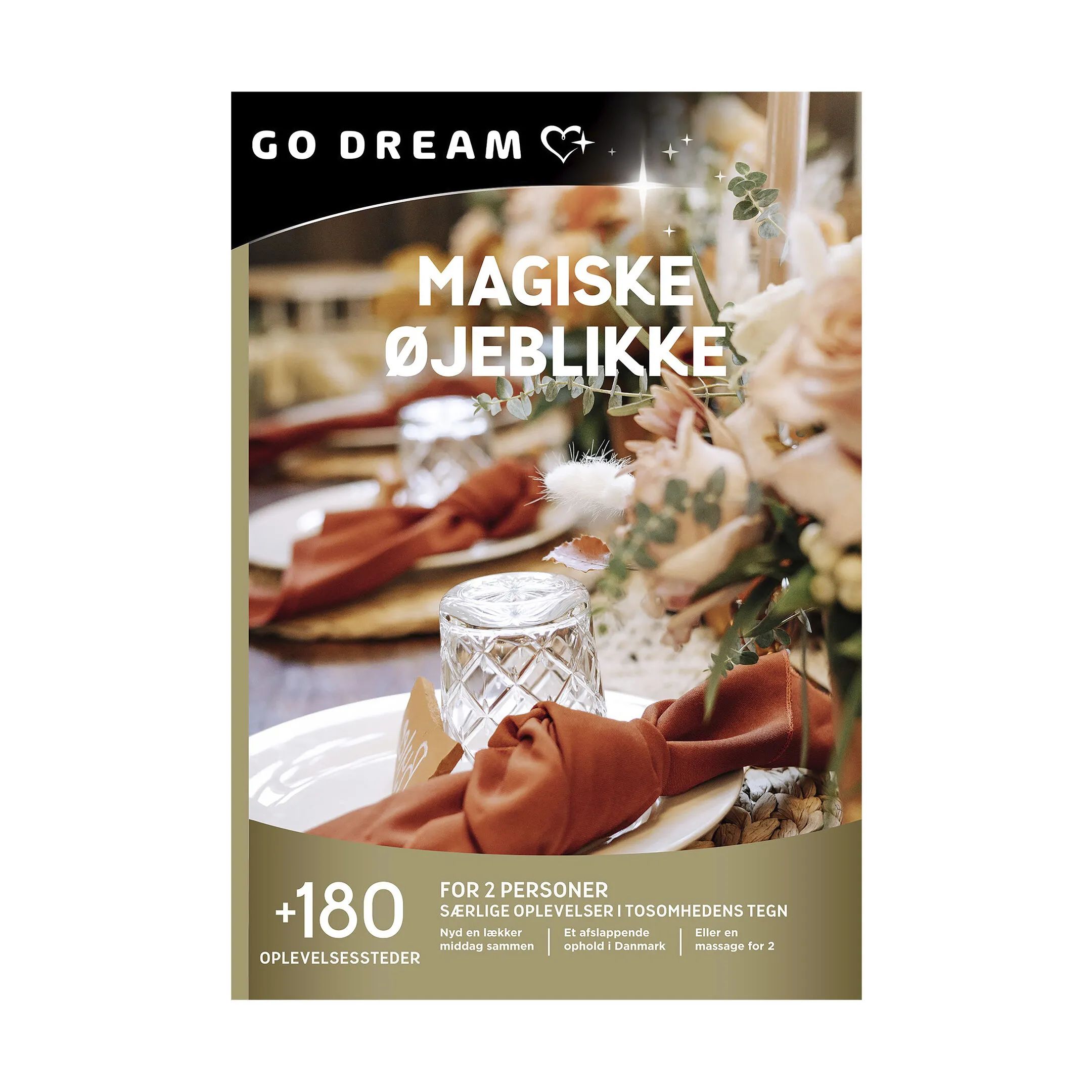 GO DREAM Oplevelsesgavekort Gavekort - Magiske øjeblikke i Magiske øjeblikke for 2, 1