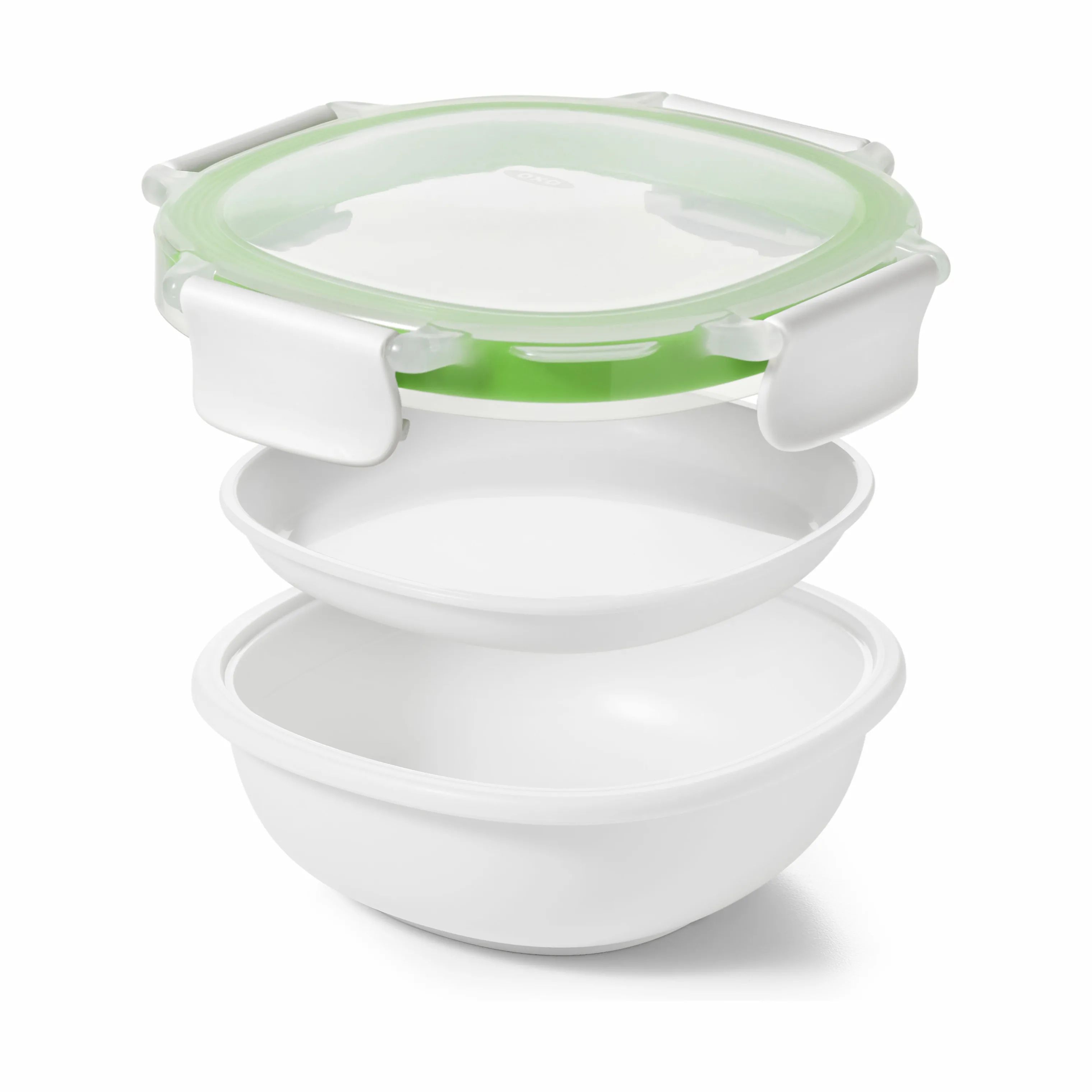 OXO Opbevaringsbokse Good Grips Snackbeholder i hvid;klar, B15 x L15 cm, 3