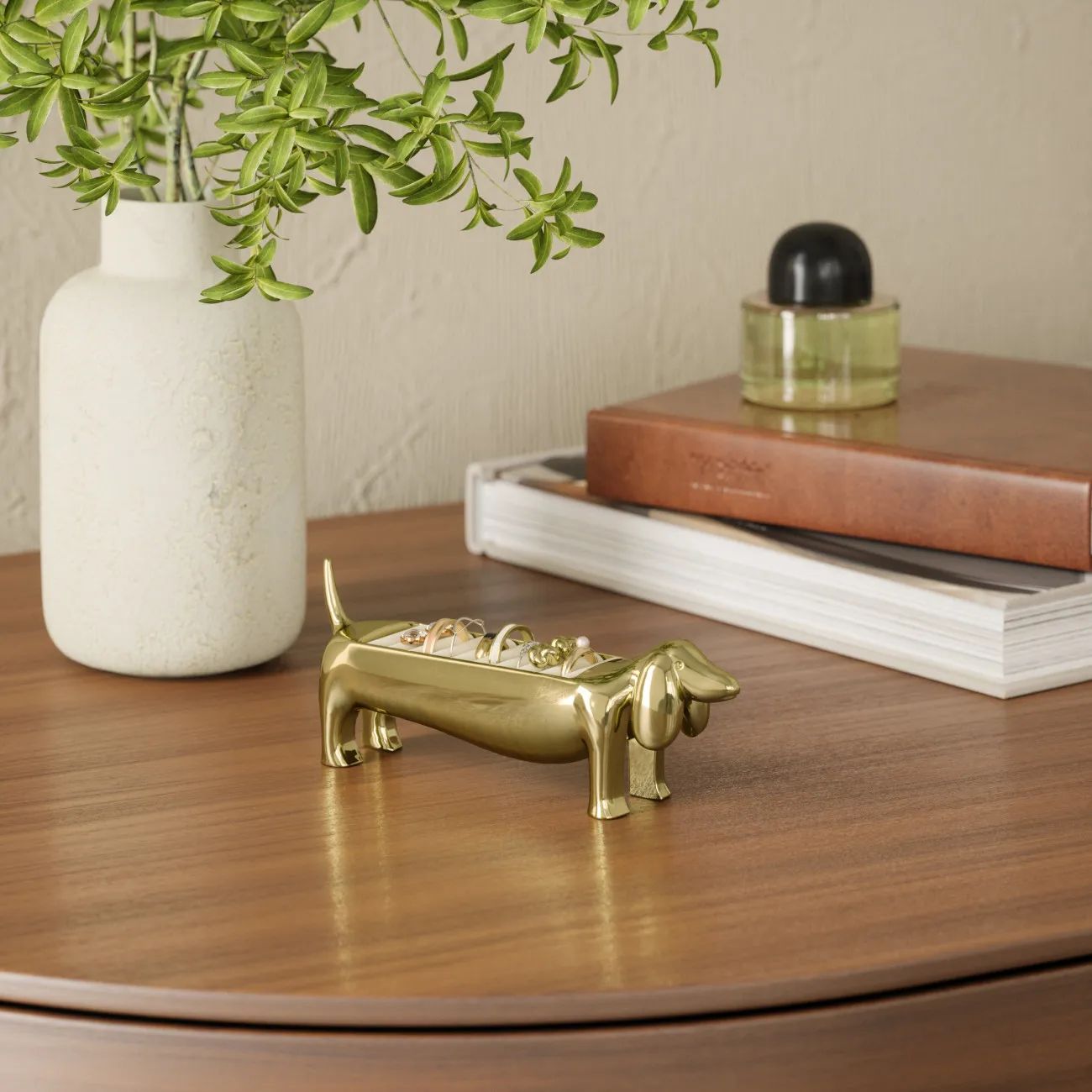 Umbra Småopbevaring Dachsie Smykkeholder i messing, 2