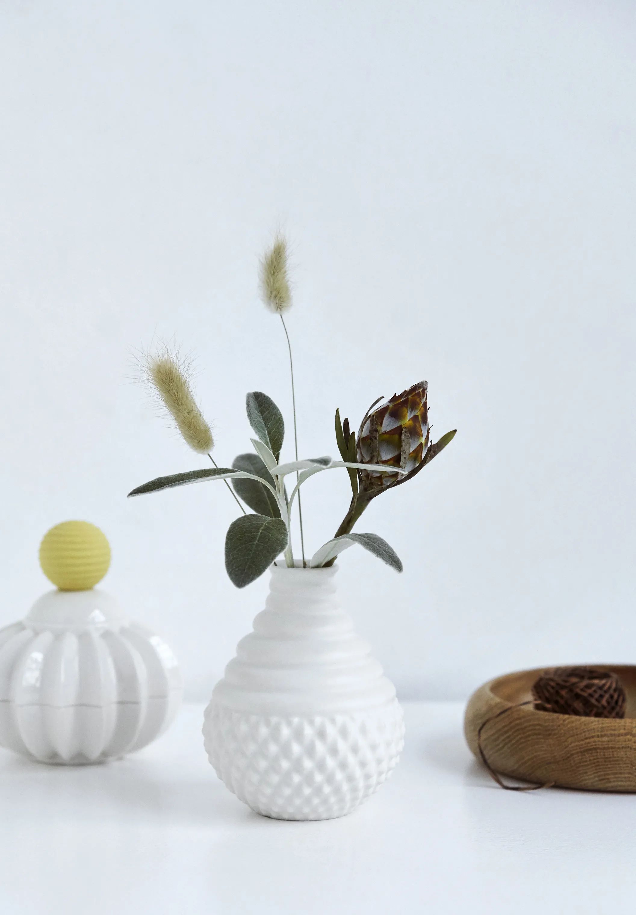 Dottir Vaser Samsurium Tumbletop Vase i Hvid, 2