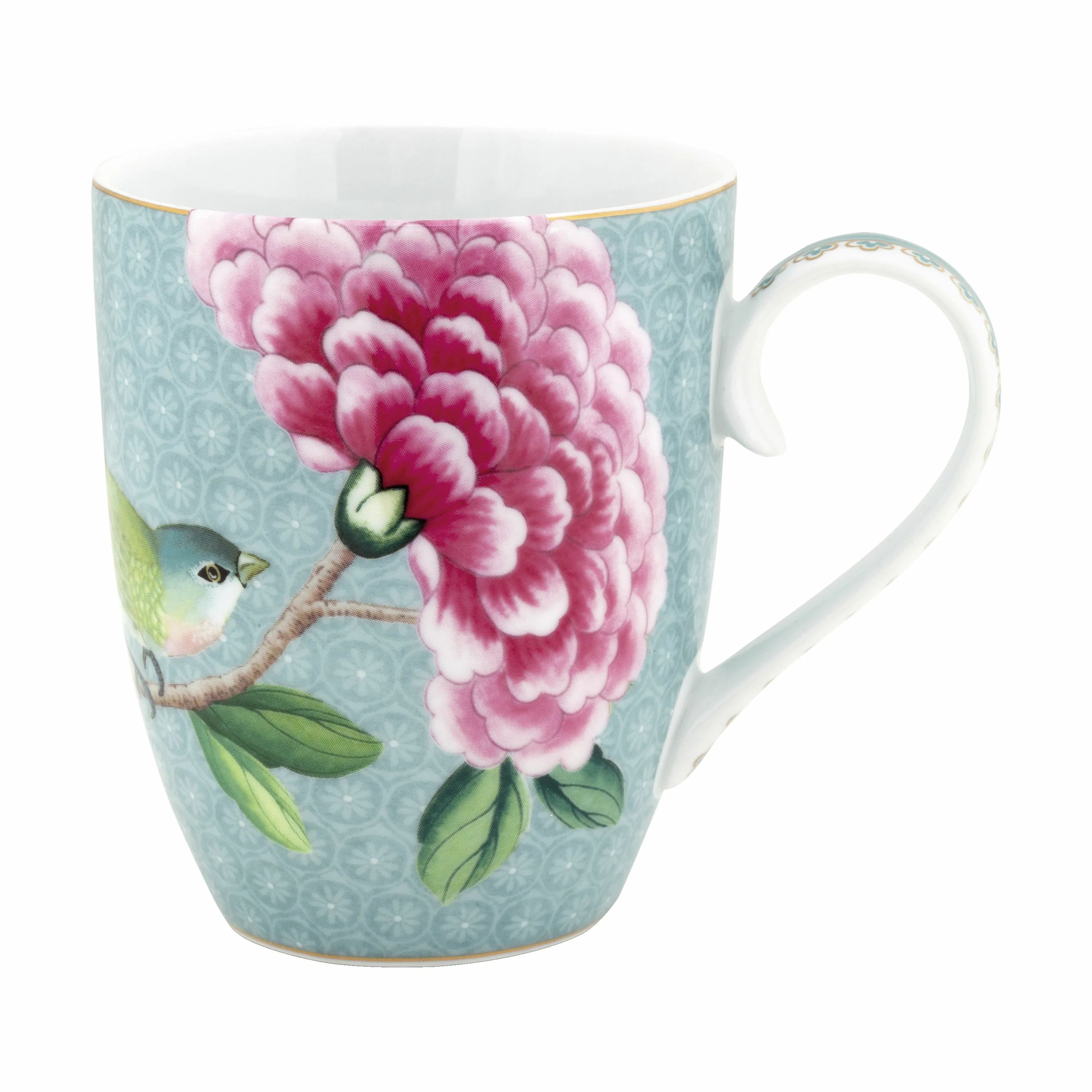 PIP Studio Krus og kopper med hank Blushing Birds Blushing Bird Krus i Blå, 35 cl, 1