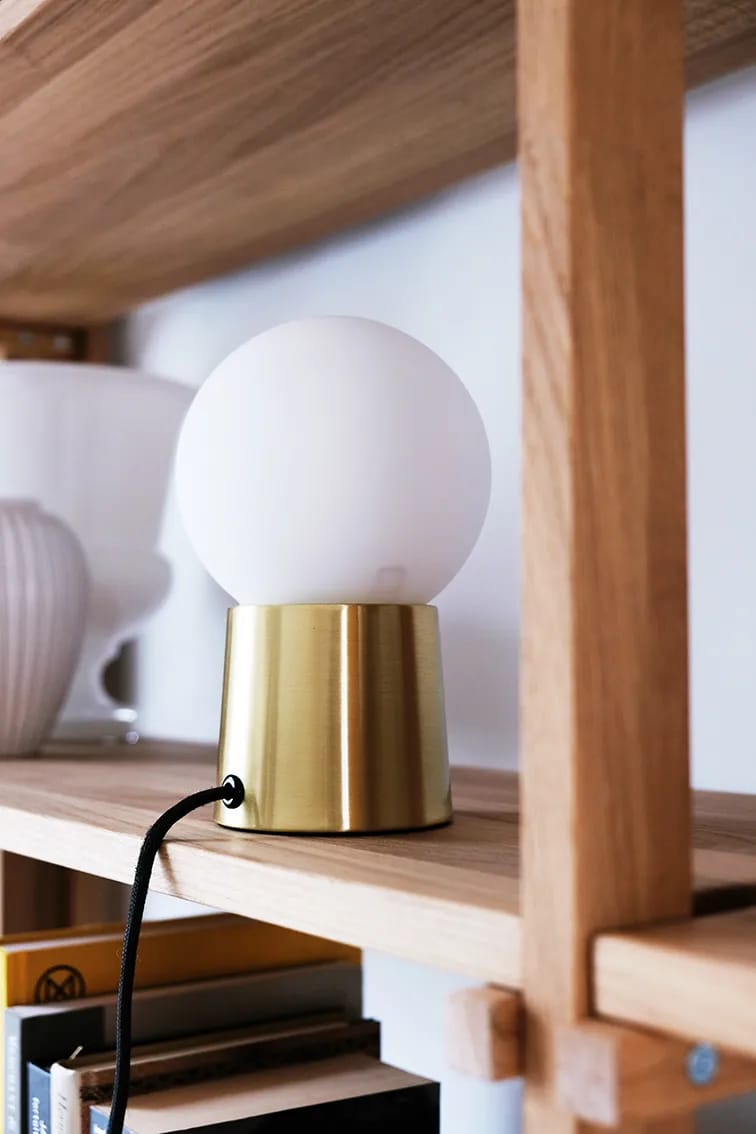 CASA Living Bordlamper Bloom Bordlampe i Messingfarvet, 2