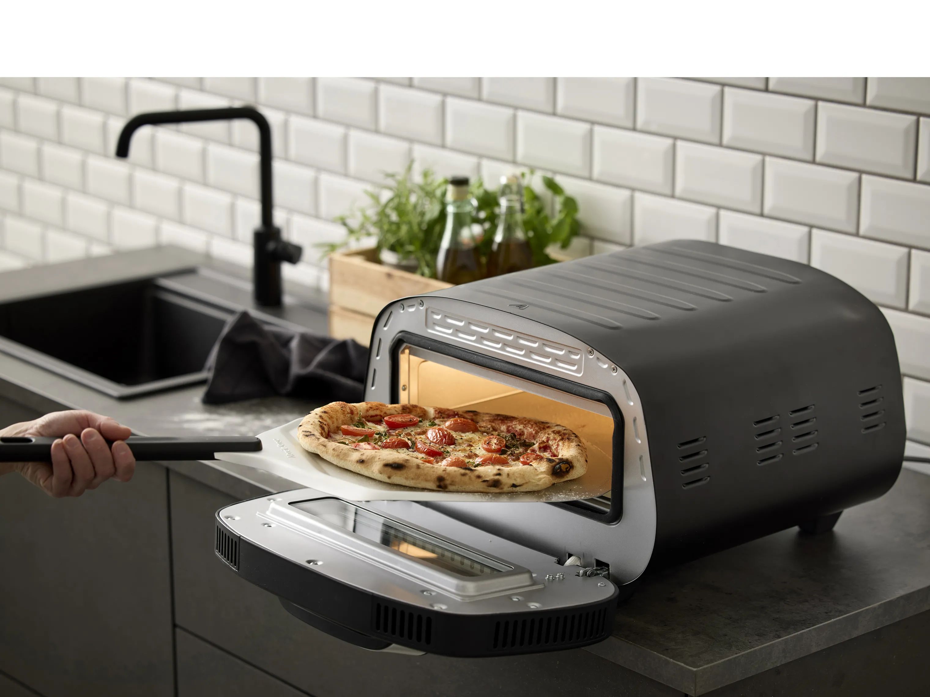 Nordic Sense Pizzaovne Elektrisk Pizzaovn i Sort, 2