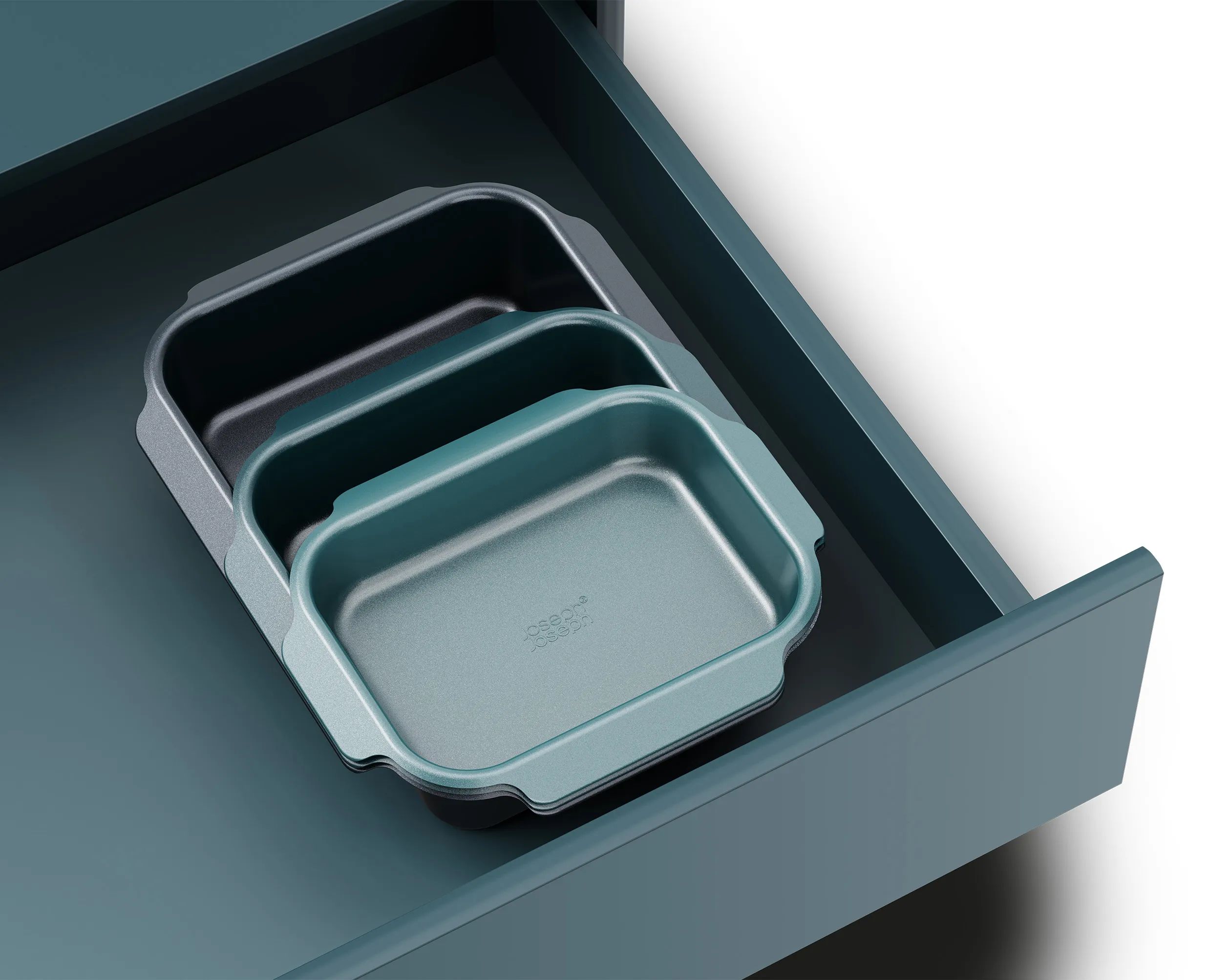 Joseph Joseph Ovnfaste fade Nest Ovnfast Fadsæt - 3 stk. i Blue, 2