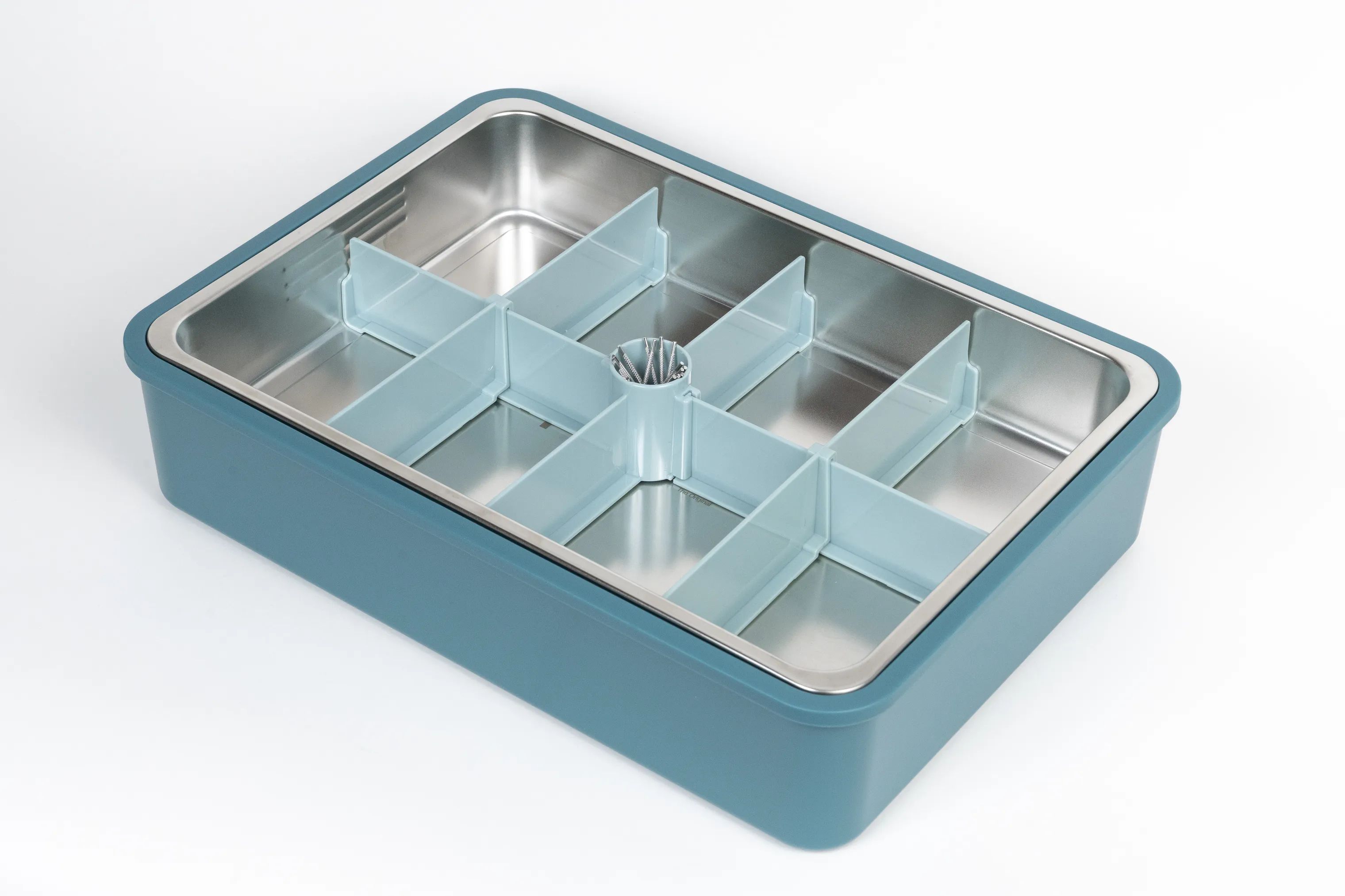 Platterbox Opbevaringsbokse Snack Box Tilbehørssæt - 21 dele i Blågrøn, 5