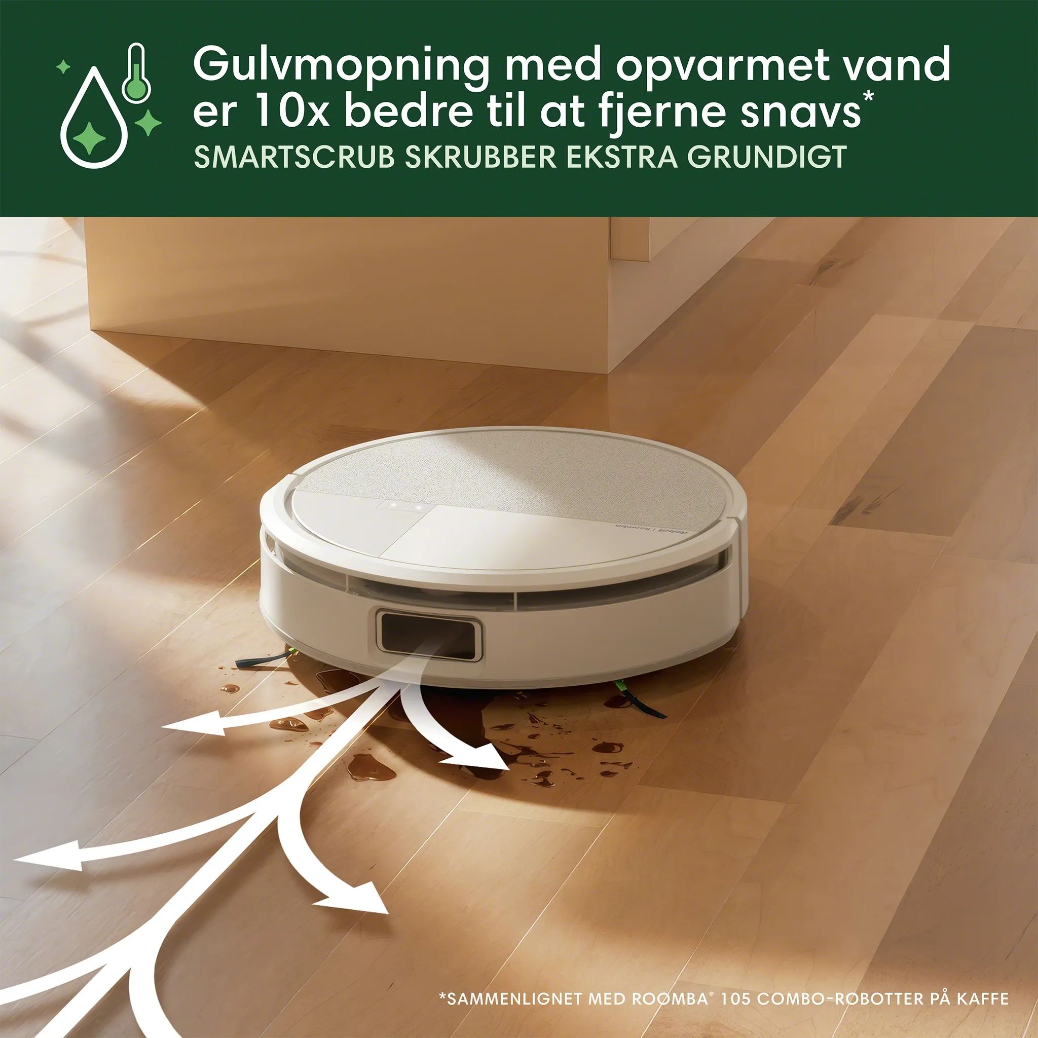 iRobot Robotstøvsugere Roomba Combo 705 Max Robotstøvsuger i Hvid, 6