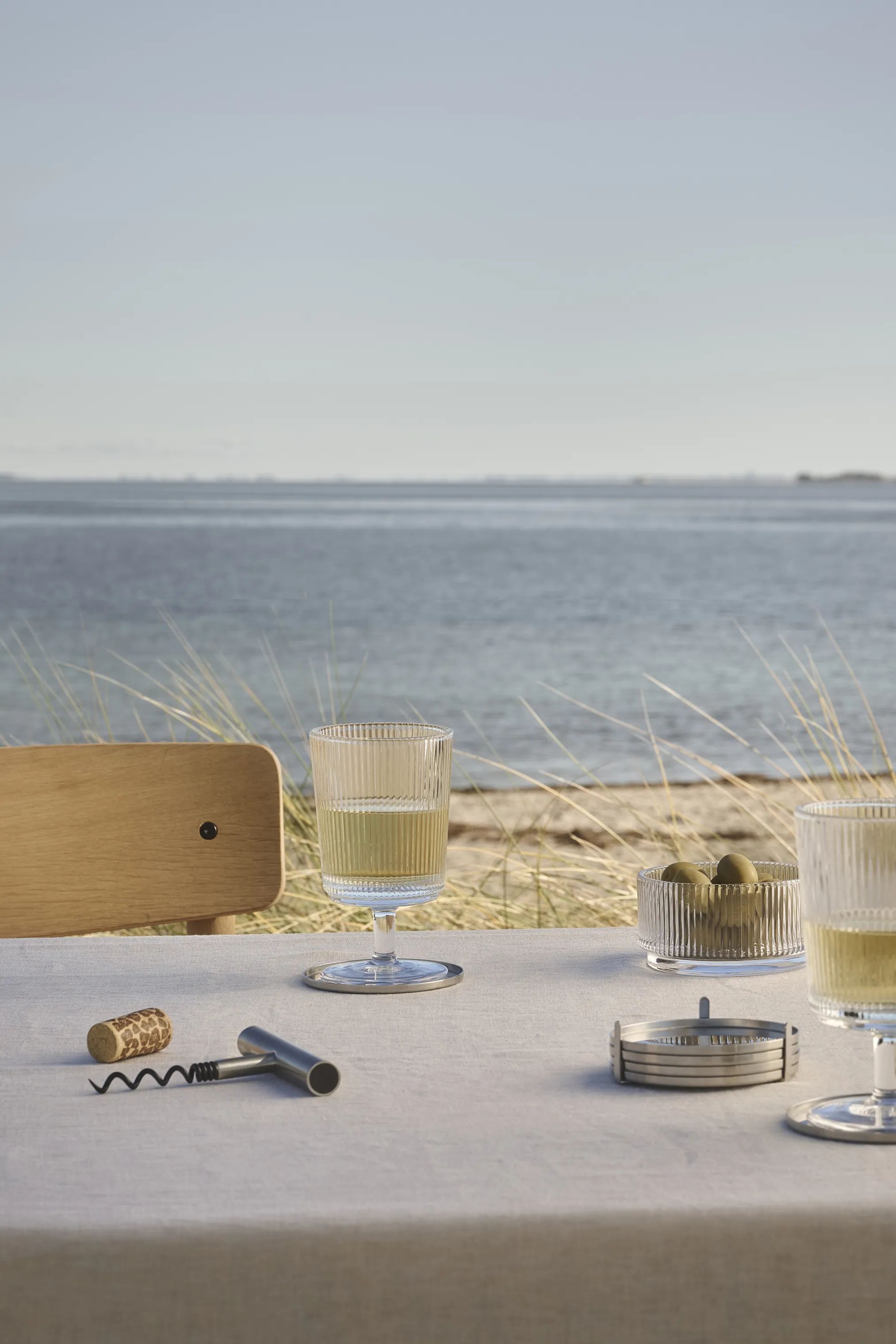 Stelton Hvidvinsglas Pilastro Vinglas - 4 stk i Klar, 4