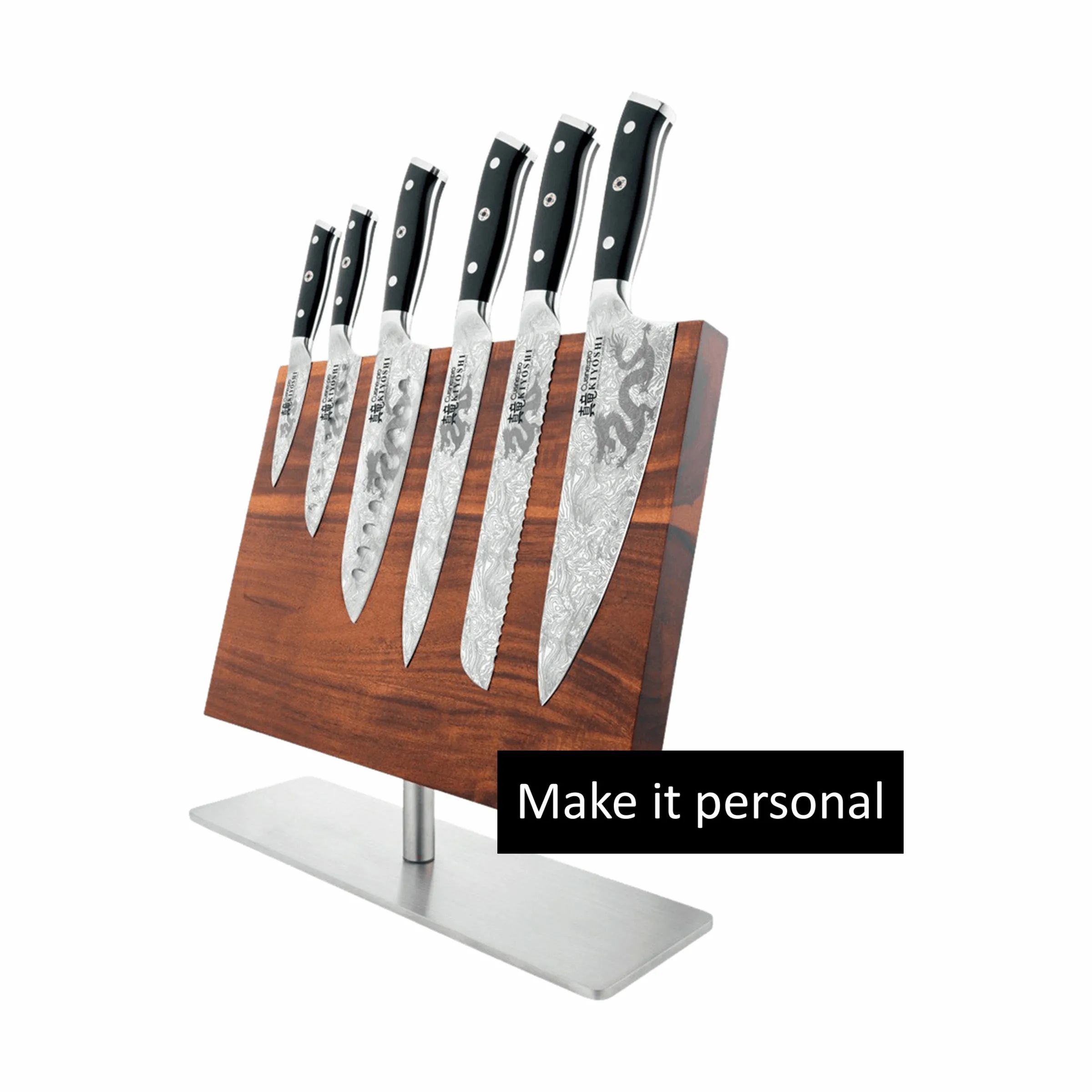 THE CUSTOM CHEF™ Knivblokke med knive Cuisine::pro®
KIYOSHI™ Cuisine::pro KIYOSHI™ Kei Knivblok - 7 dele i Brun/sølv, 1
