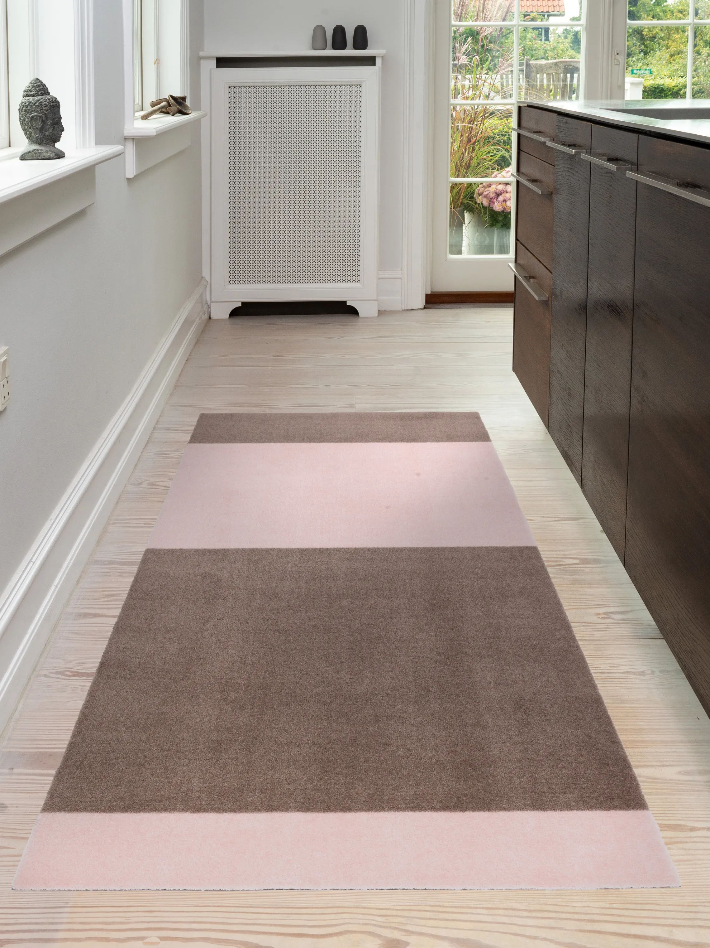 Tica Copenhagen Gulvtæpper Stripes Horisontal Gulvtæppe i Sand/rosa, B90 x L200 cm, 2