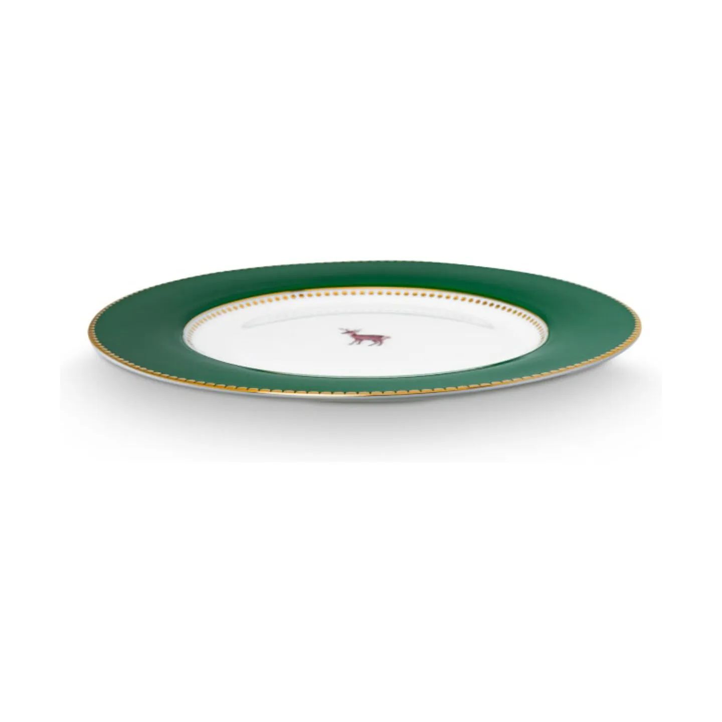 PIP Studio Frokosttallerkener Love Birds Tallerken i Mørkegrøn, 17 cm, 4