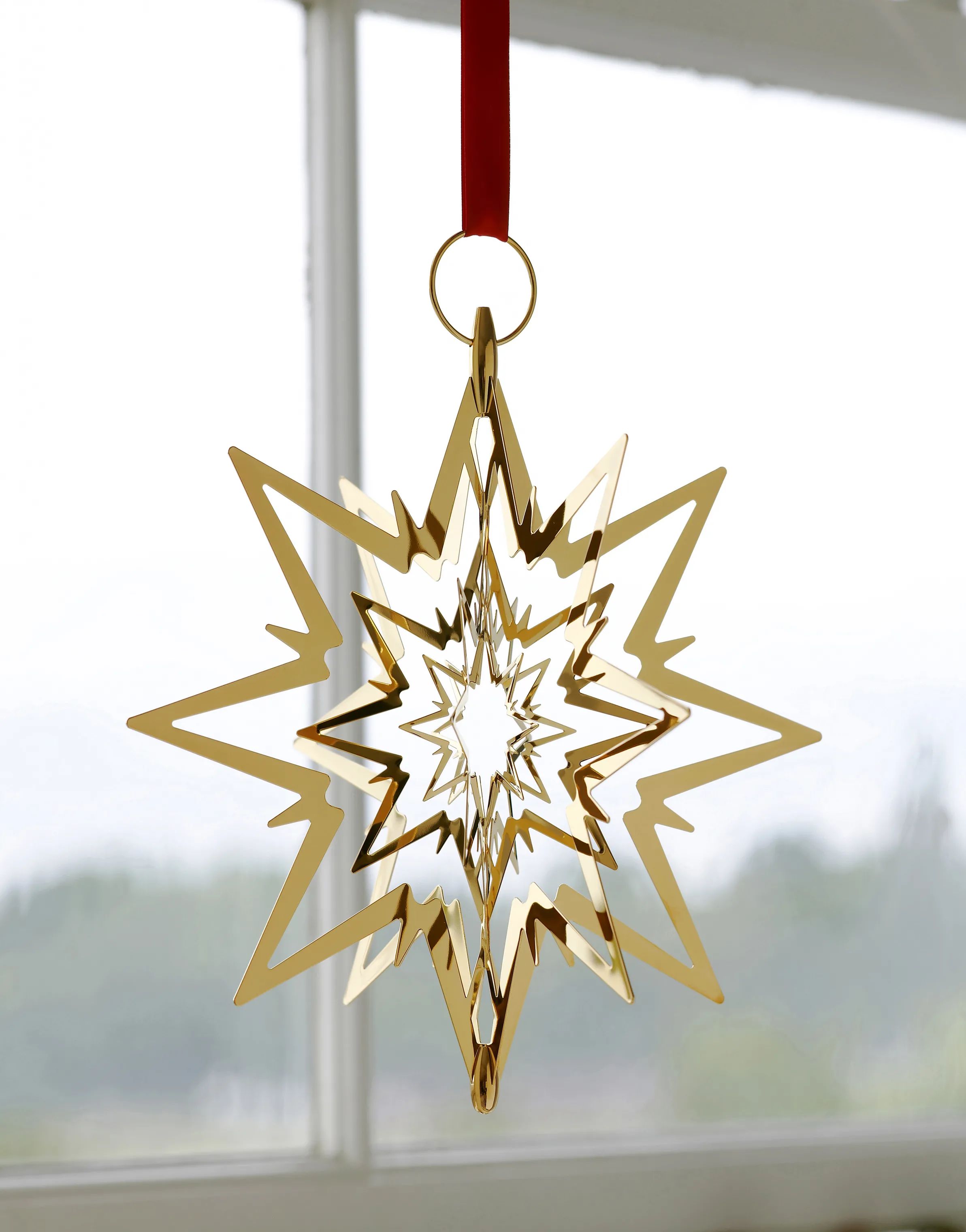 Georg Jensen Topstjerner Christmas Collectibles 1993 Topstjerne - Stor i Guldfarvet, Stor, 2