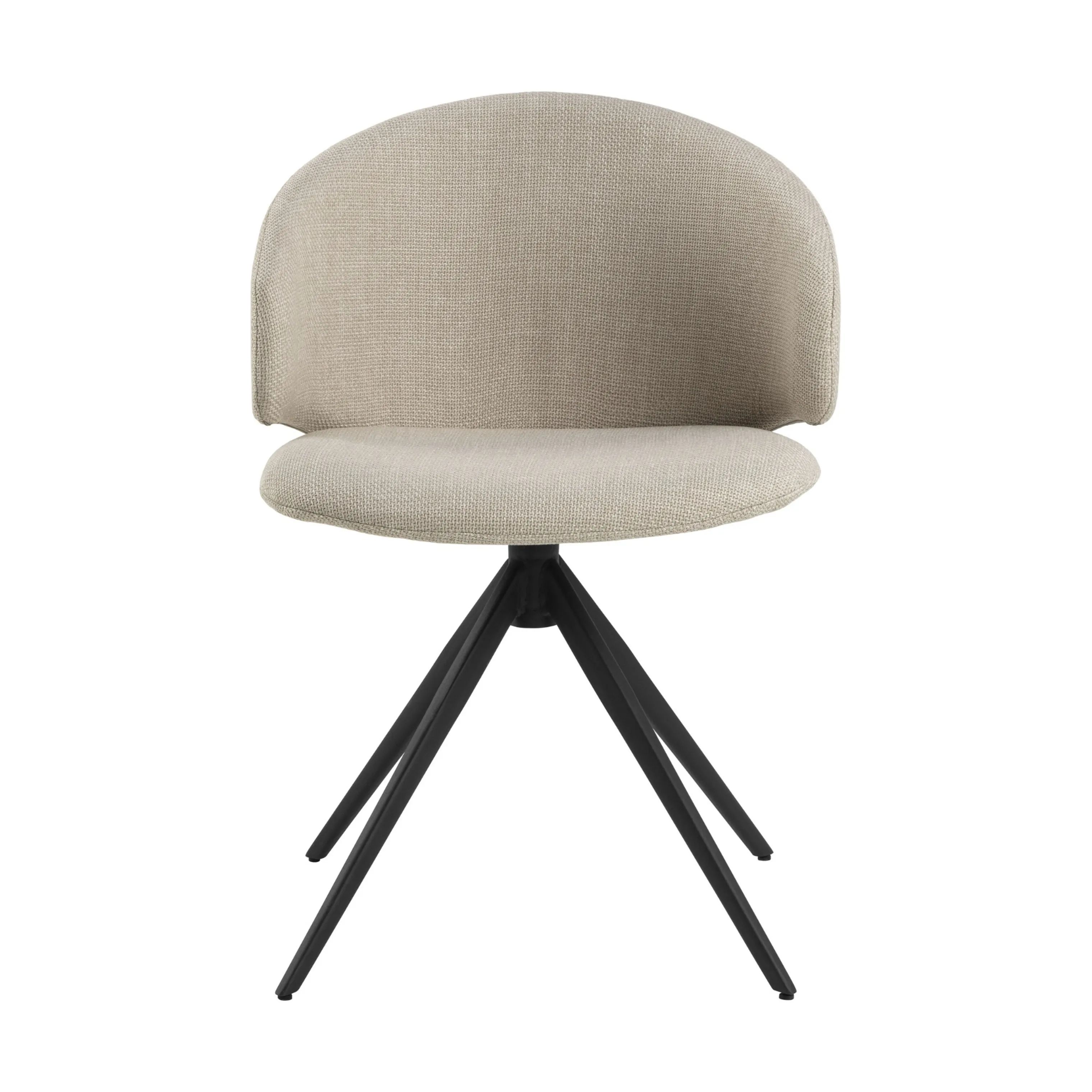 CASA Living Spisebordsstole Ella Spisebordsstol i Beige/sort, 1