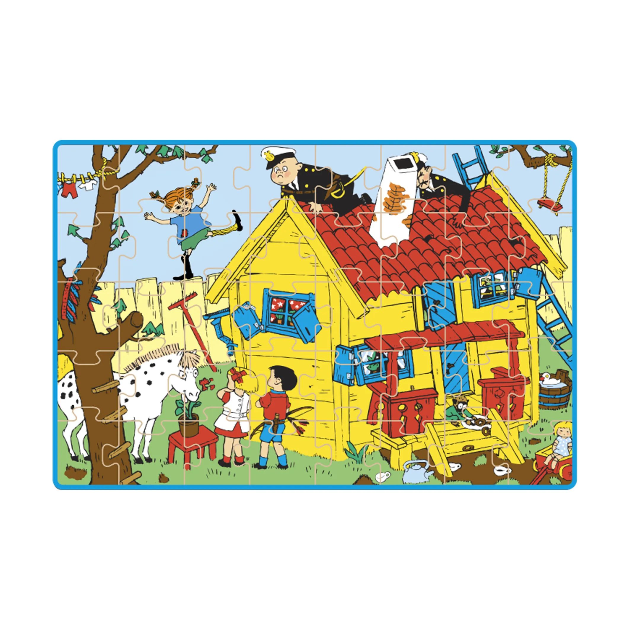 Barbo Toys Puslespil Pippi Langstrømpe Pippi Langstrømpe Puslespil i kuffert i Multifarvet, 4