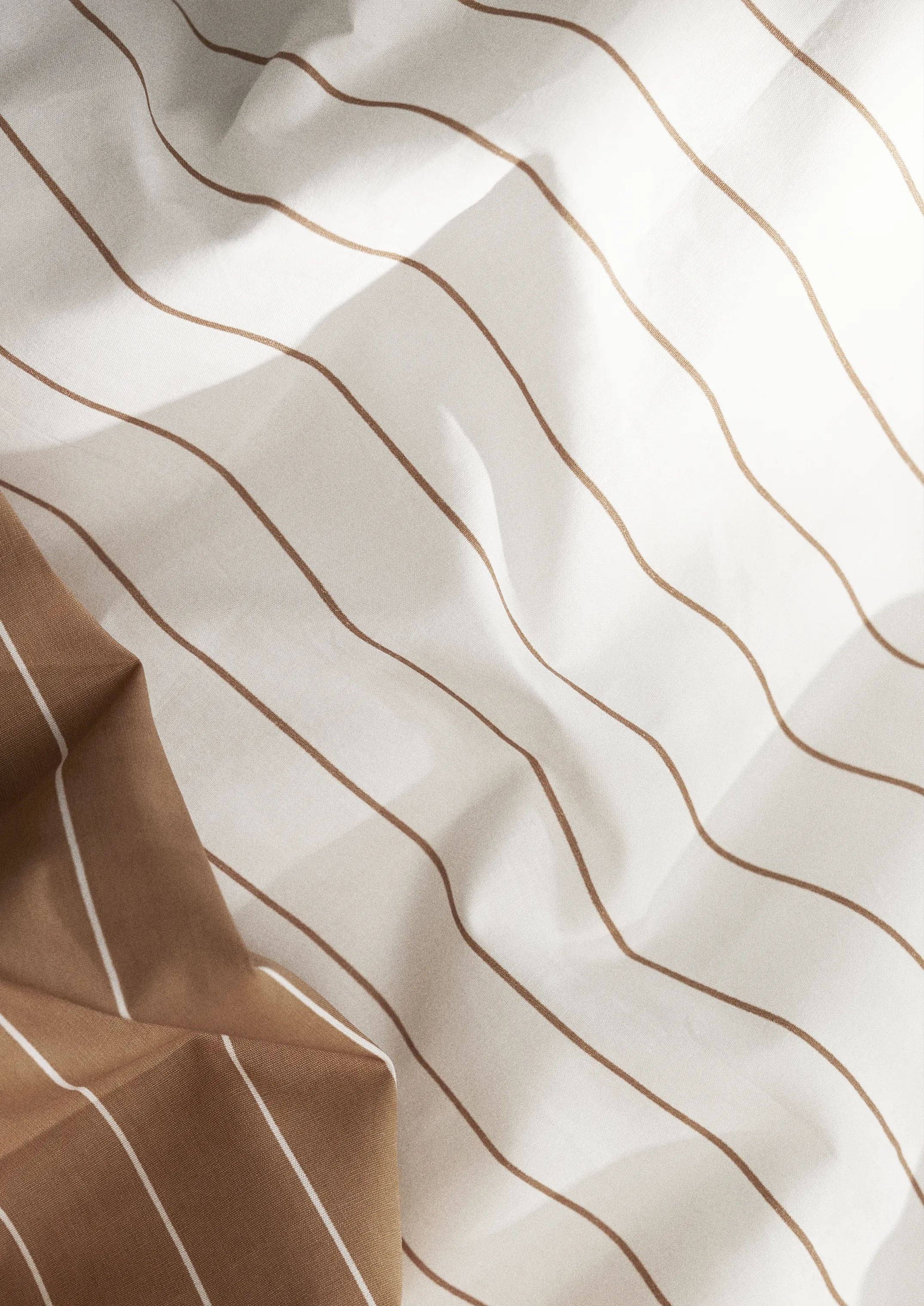 Juna Sengetøj Softly Sengetøj i Off-White/Karamel, B200 x L220 cm, 2