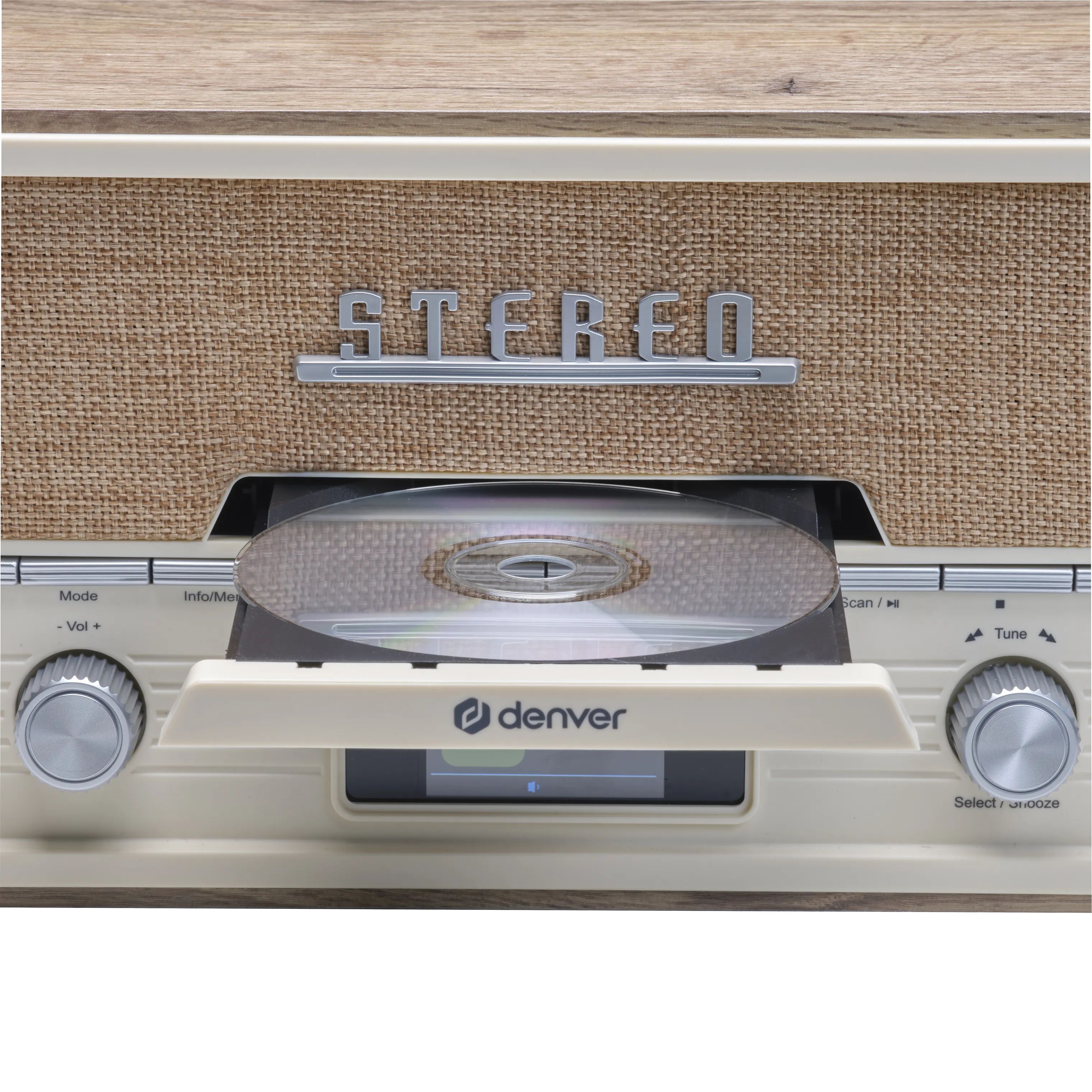 Denver Højtalere Retro Anlæg MDA-525LW i Natur, 2