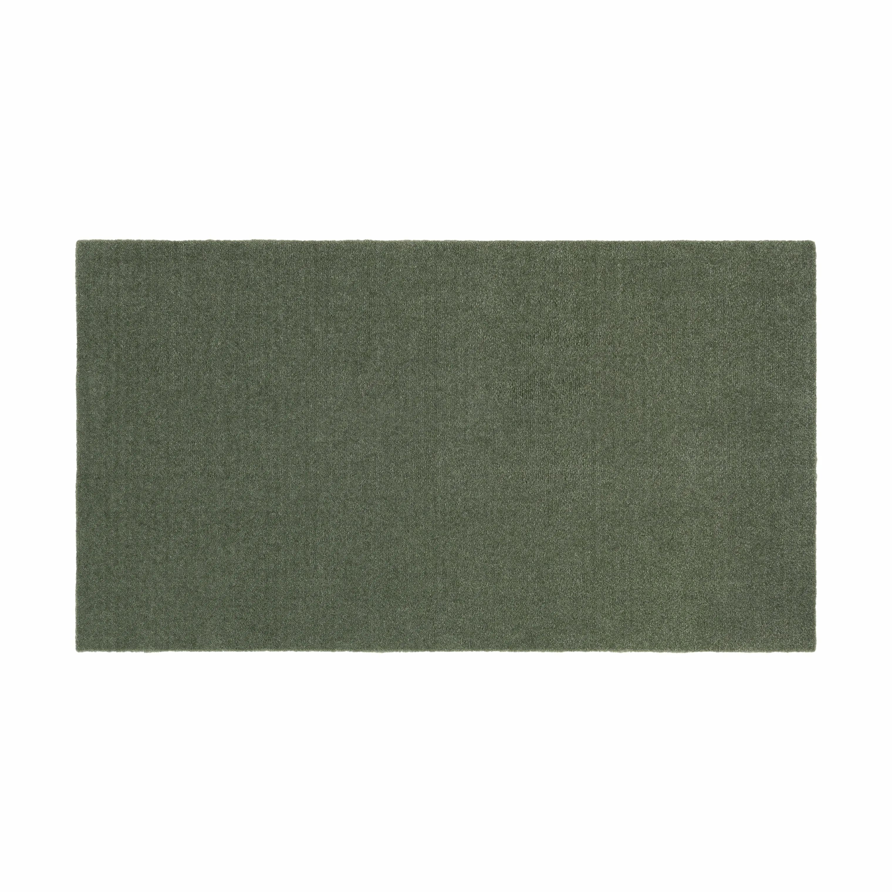 Tica Copenhagen Gulvtæpper Uni Color Løber i støvet grøn, B67 x L120 cm, 1