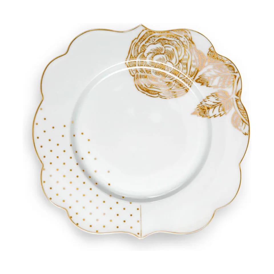 PIP Studio Kagetallerkener Royal White Tallerken i Hvid, 1