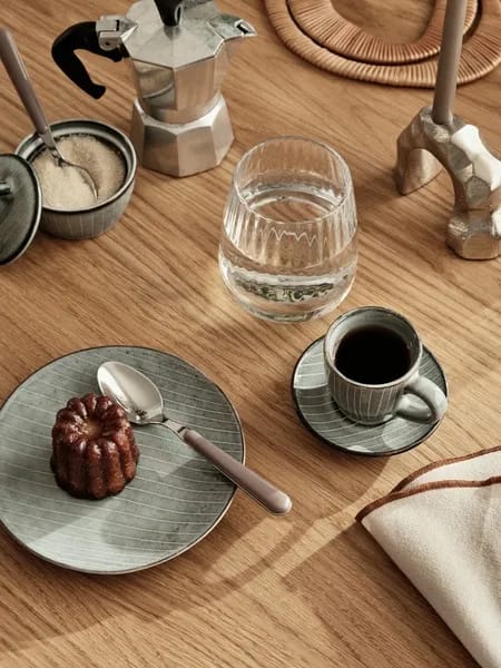 Broste Copenhagen Krus og kopper med hank Nordic Sea Tesæt - 7 dele i Soft Blue, 3