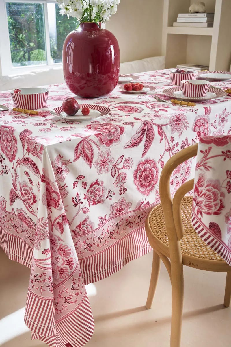 PIP Studio Duge Royal Dug i Rød, B160 x L310 cm, 2