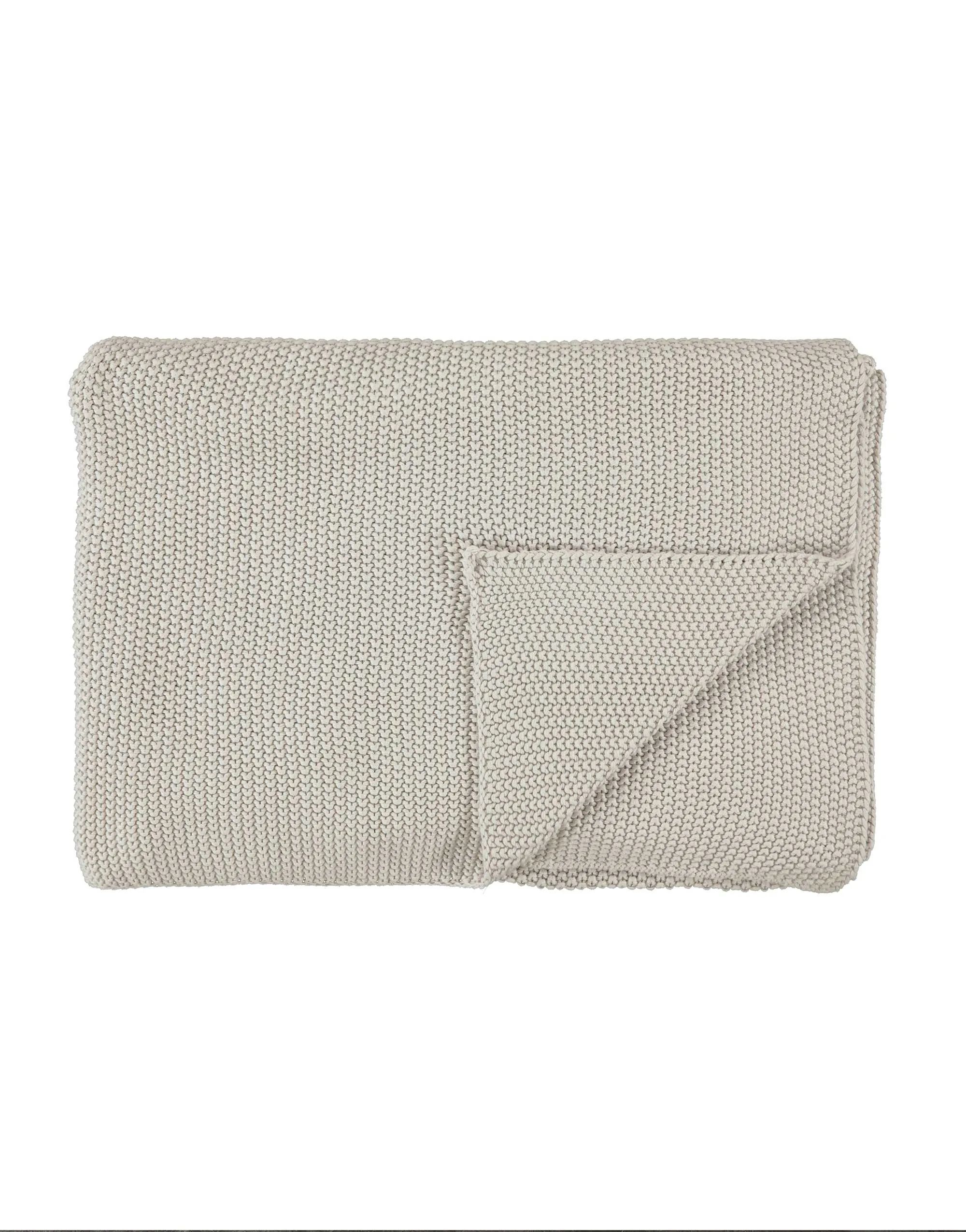 Marc O'Polo Plaider Nordic Knit Plaid i Oatmeal, 1
