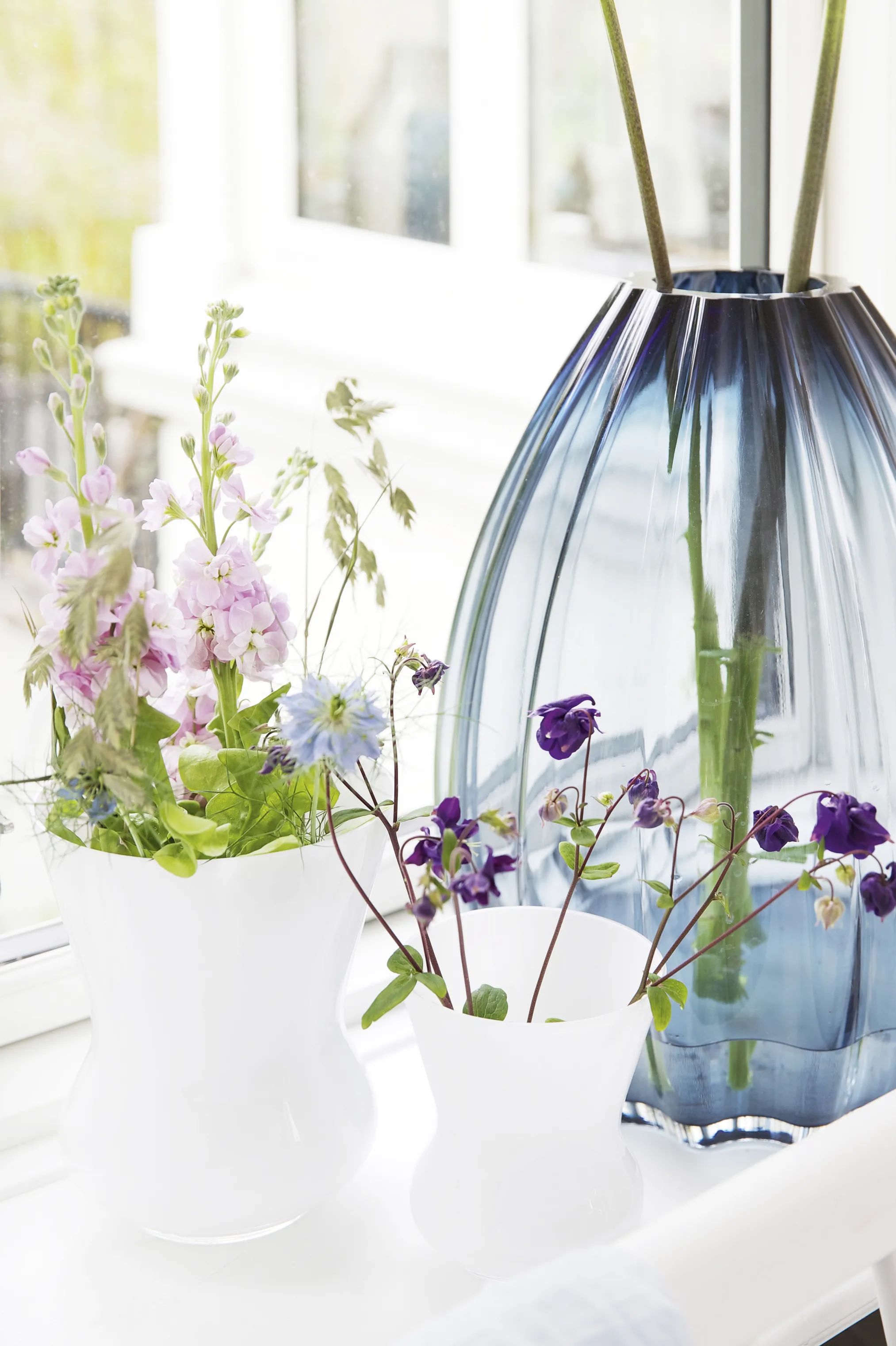 Holmegaard Vaser 2Lip Vase i Mørk blå, 45 cm, 3