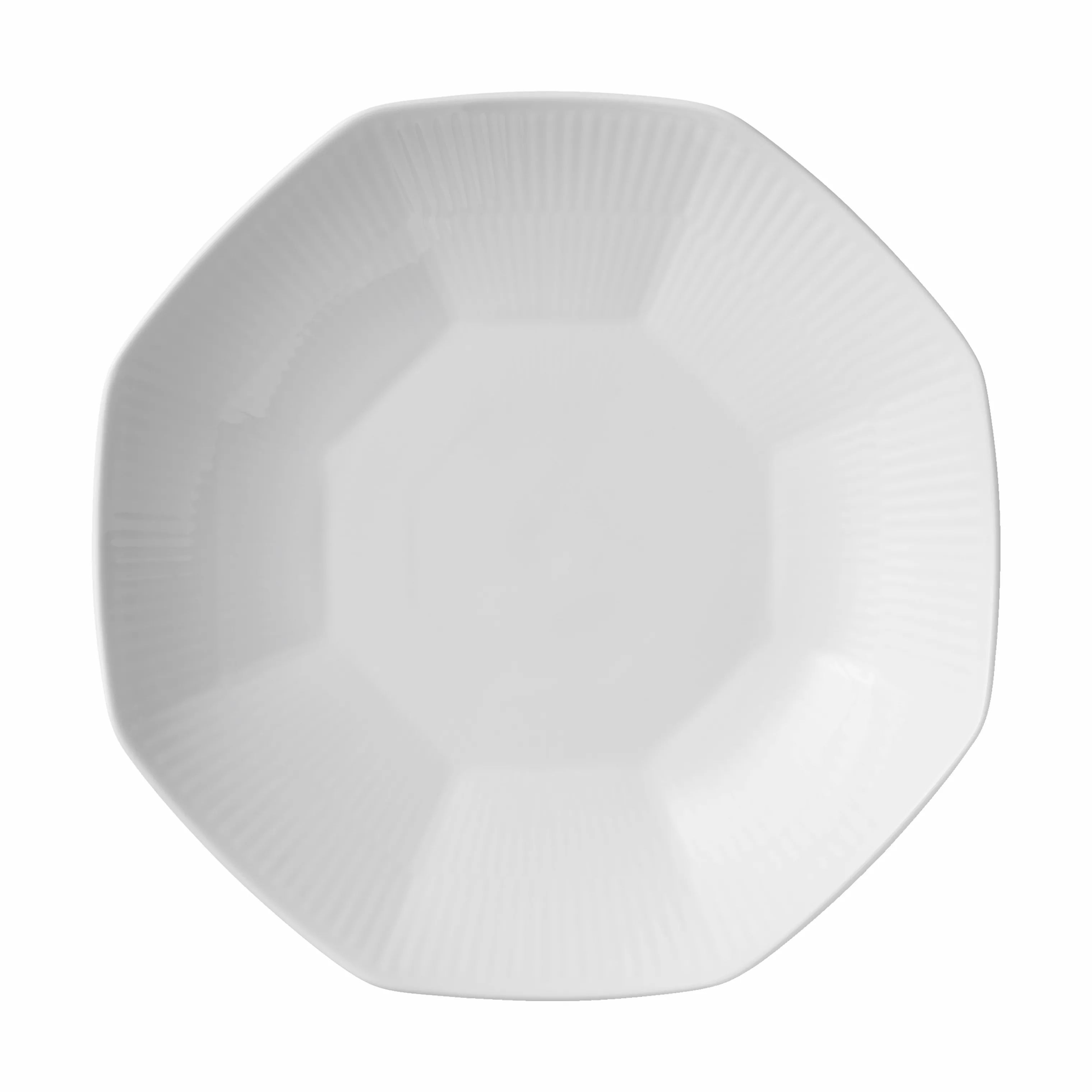 Royal Copenhagen Serveringsskåle Hvid Riflet Skål i Hvid, 3