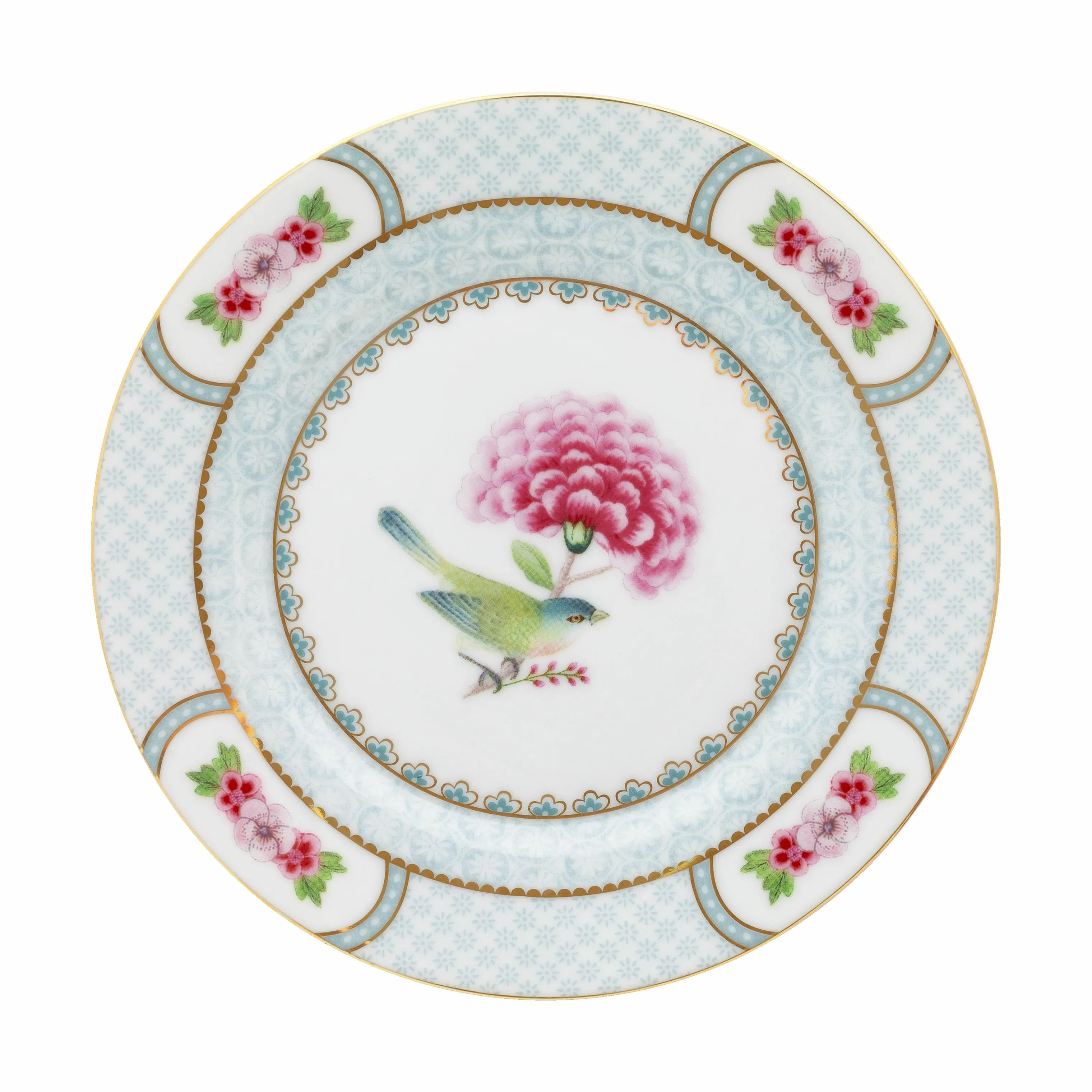 PIP Studio Kagetallerkener Blushing Birds Blushing Bird Tallerken i Hvid, 1