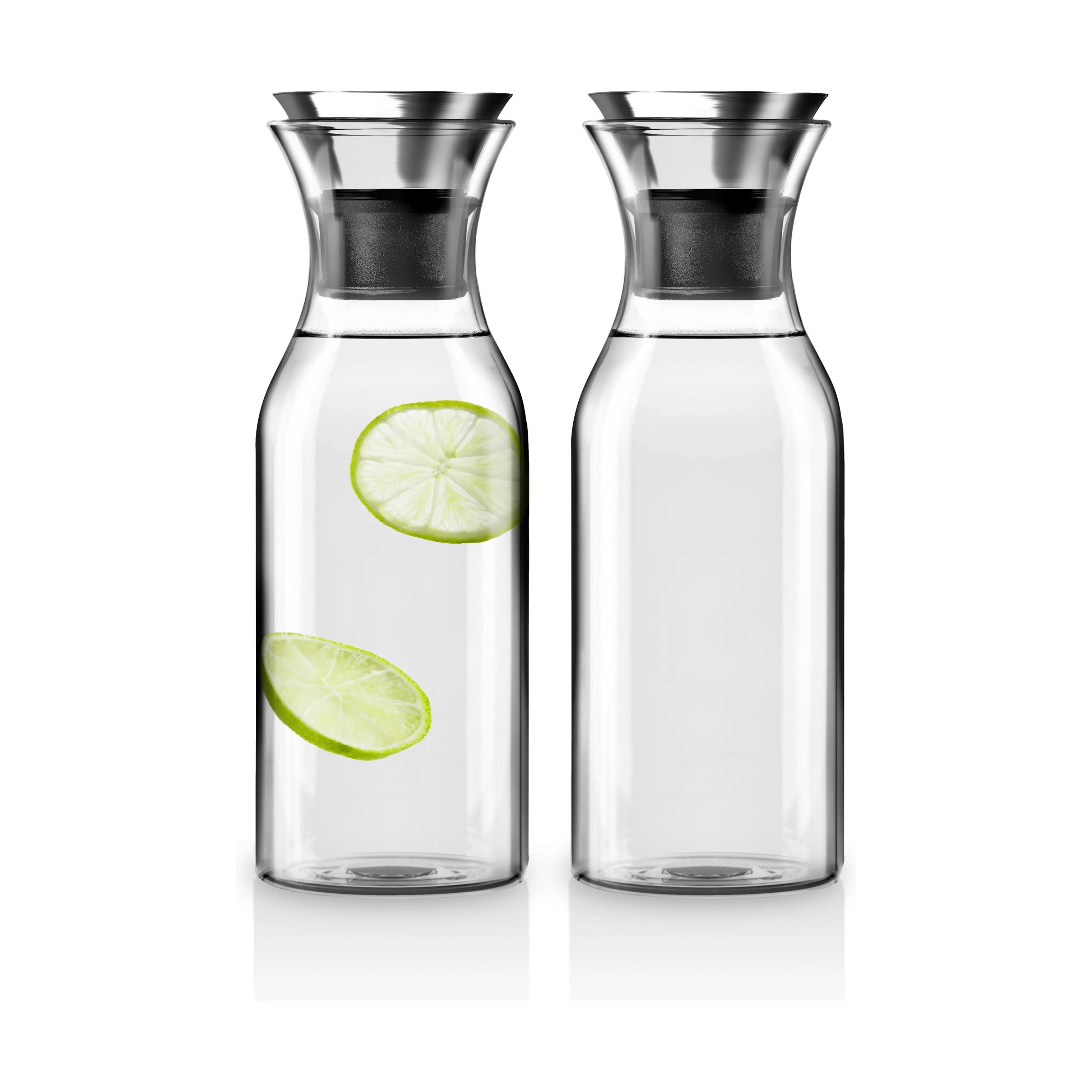 Eva Trio Vandkarafler Karaffel - 2 stk. i Polished steel, 1