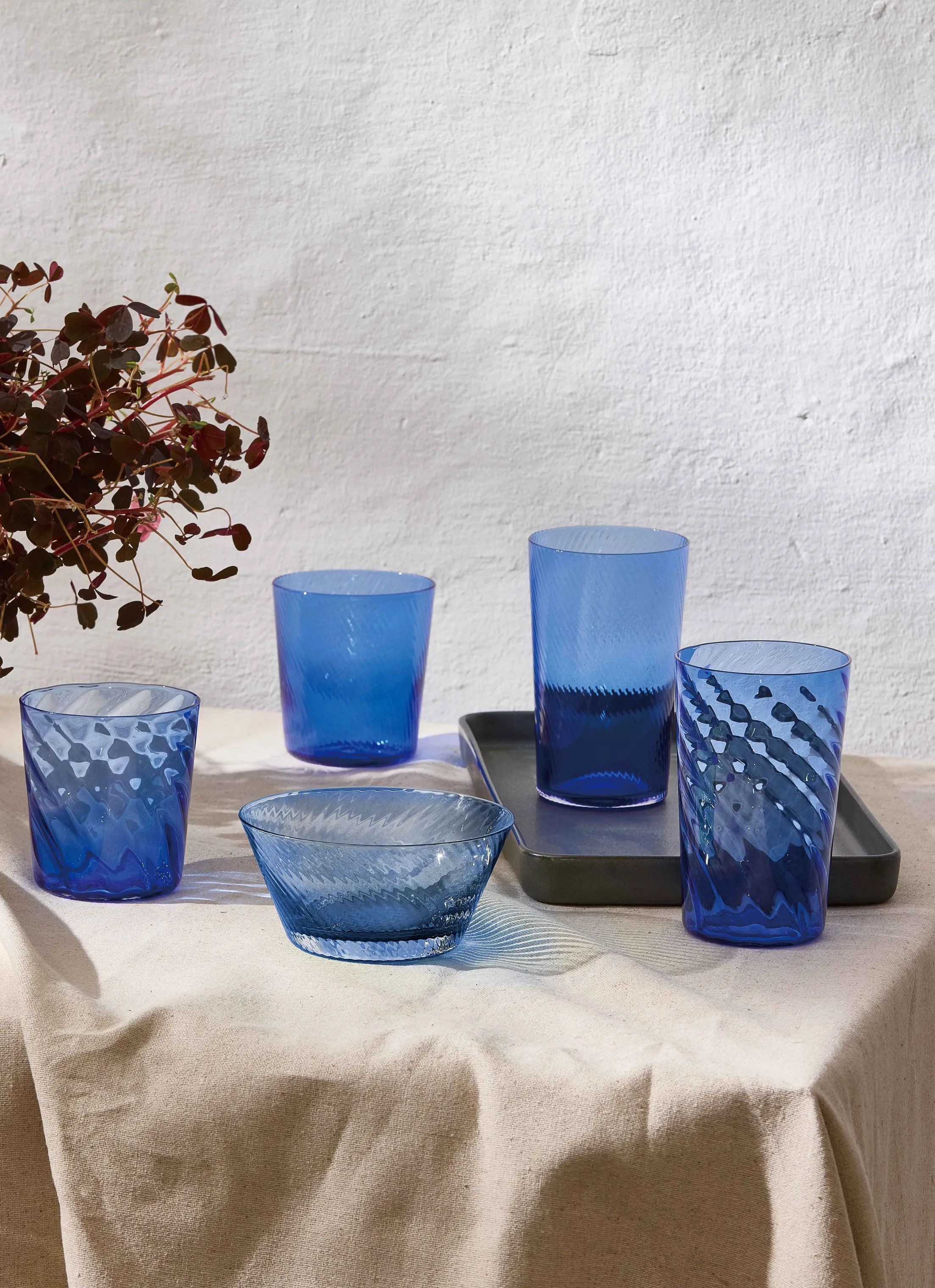 RAW by Aida Highball glas Unique Highball Glas i Dark Blue, 2