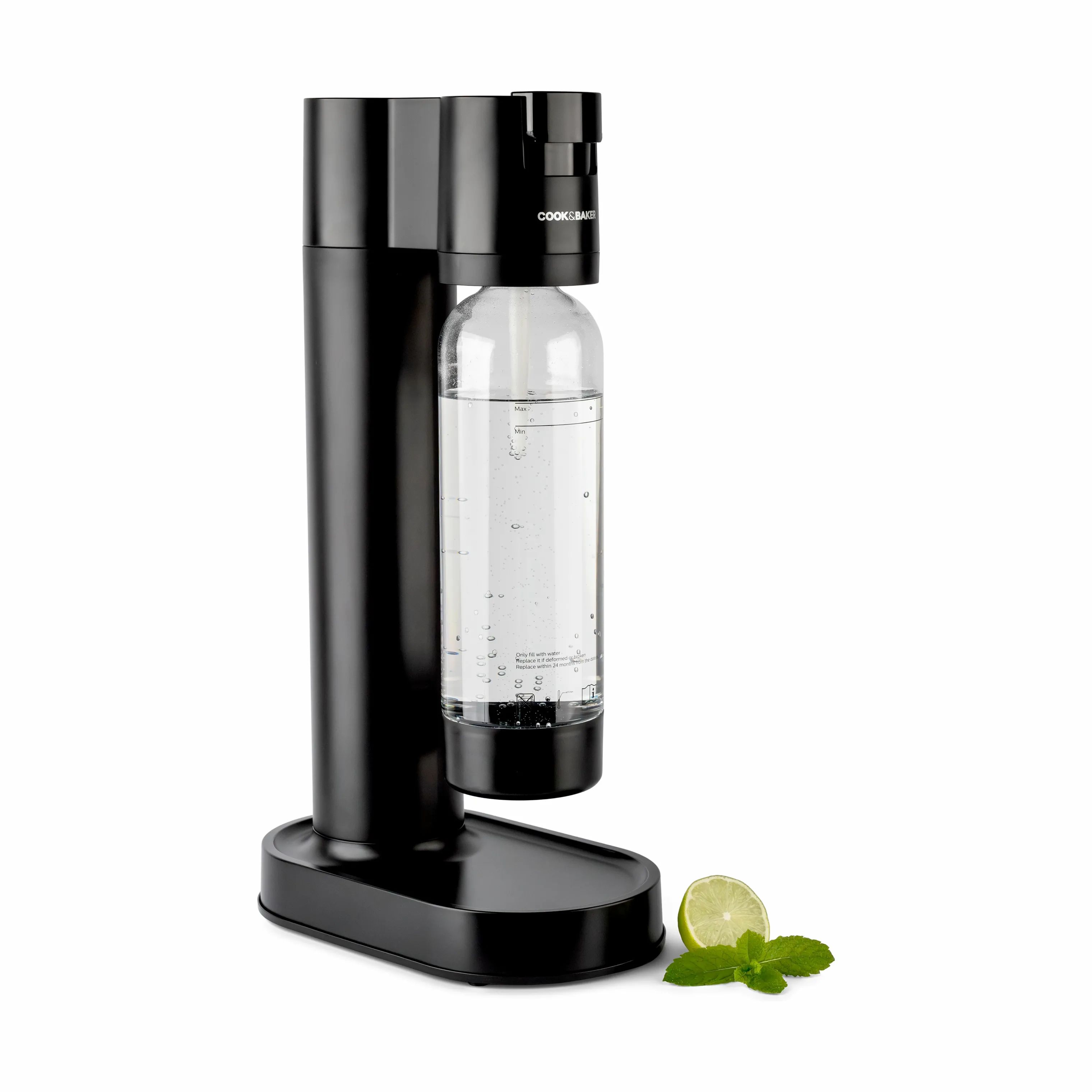 Cook & Baker Sodavandsmaskiner Sodavandsmaskine i Sort, 3