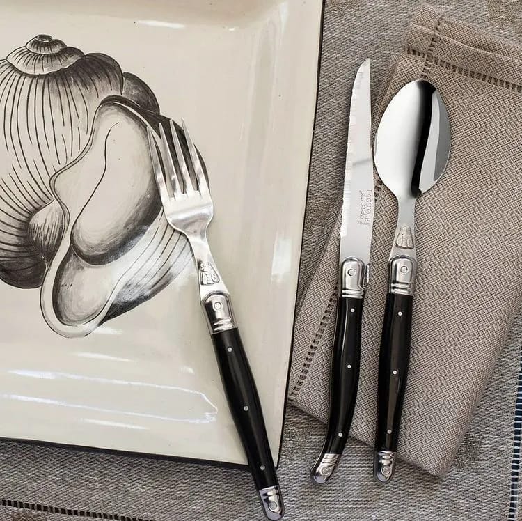Jean Dubost Bordknive Laguiole Kniv i Sort, 2