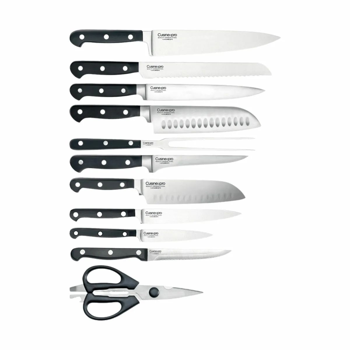 THE CUSTOM CHEF™ Knivblokke med knive Cuisine::pro®
Sabre™ Cuisine::pro Sabre™ Knivblok - 19 dele i 19 stk., 3