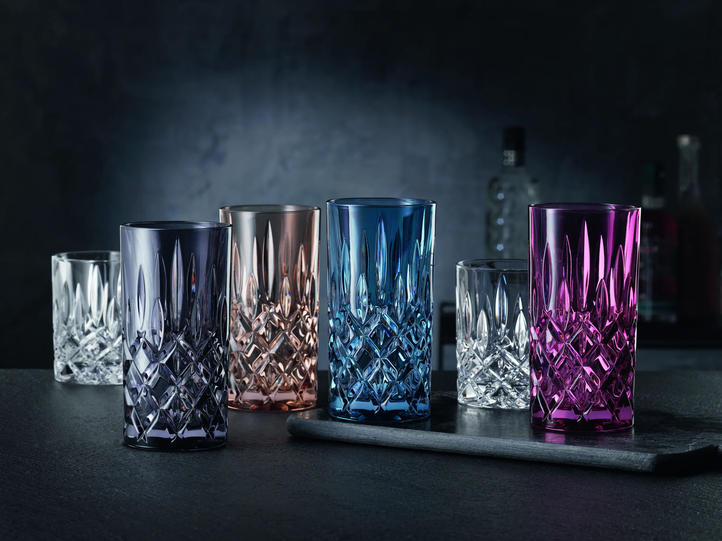 Nachtmann Highball glas Noblesse Longdrinkglas - 2 stk. i Grå, 3