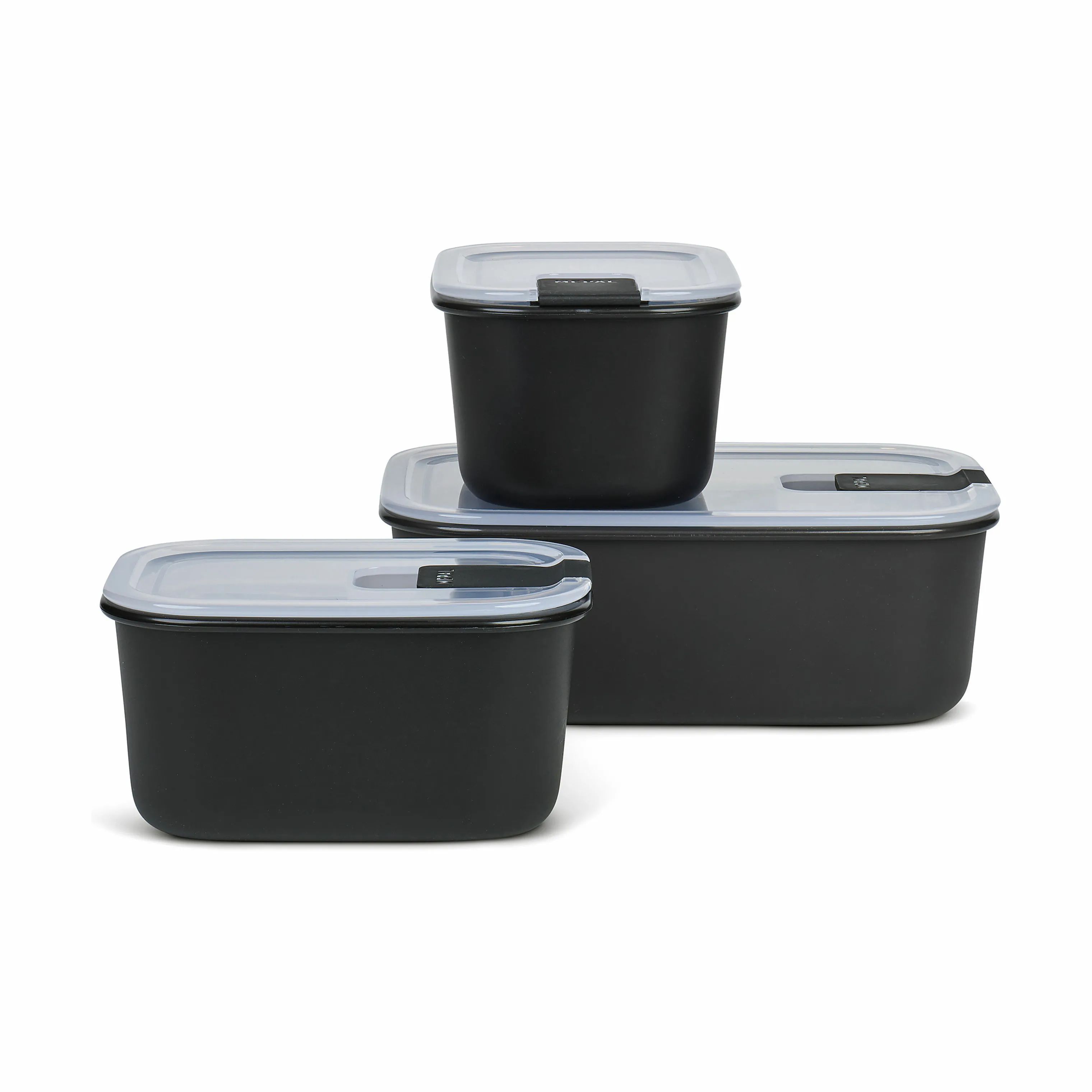 Mepal Opbevaringsbokse EasyClip Opbevaringsboks - 3 dele i Nordic black, 1