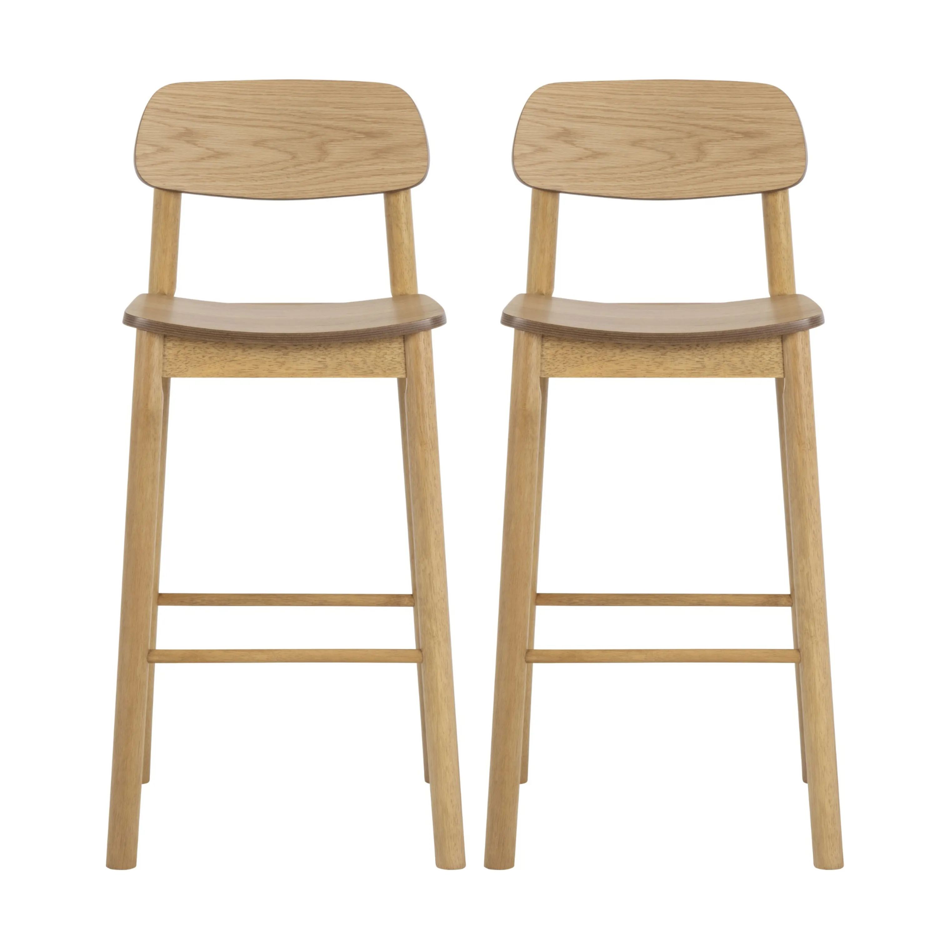 CASA Living Barstole Barlow Barstol - 2 stk i Natur, 1