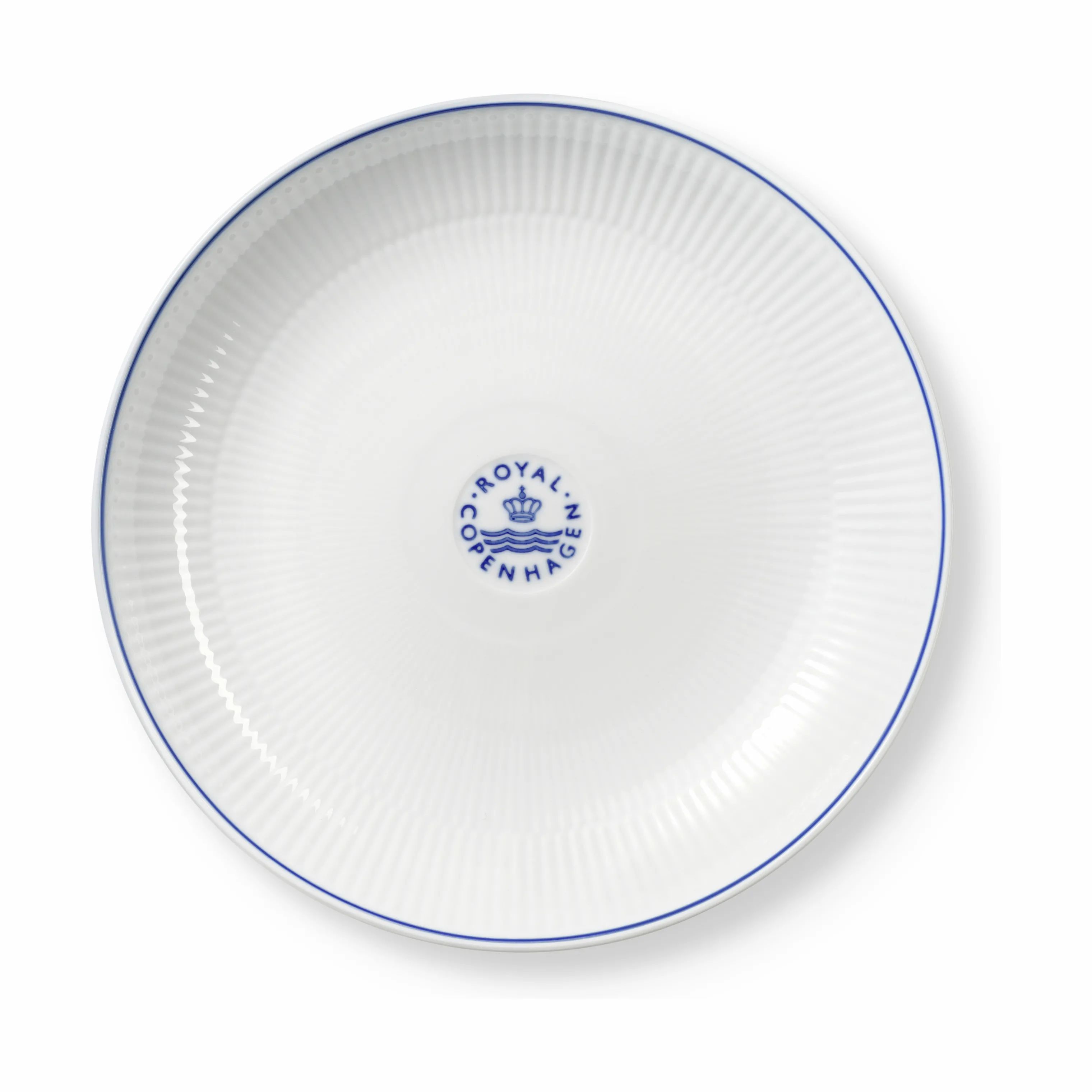 Royal Copenhagen Serveringsskåle Blueline Skål i Hvid/blå, 25 cm, 1