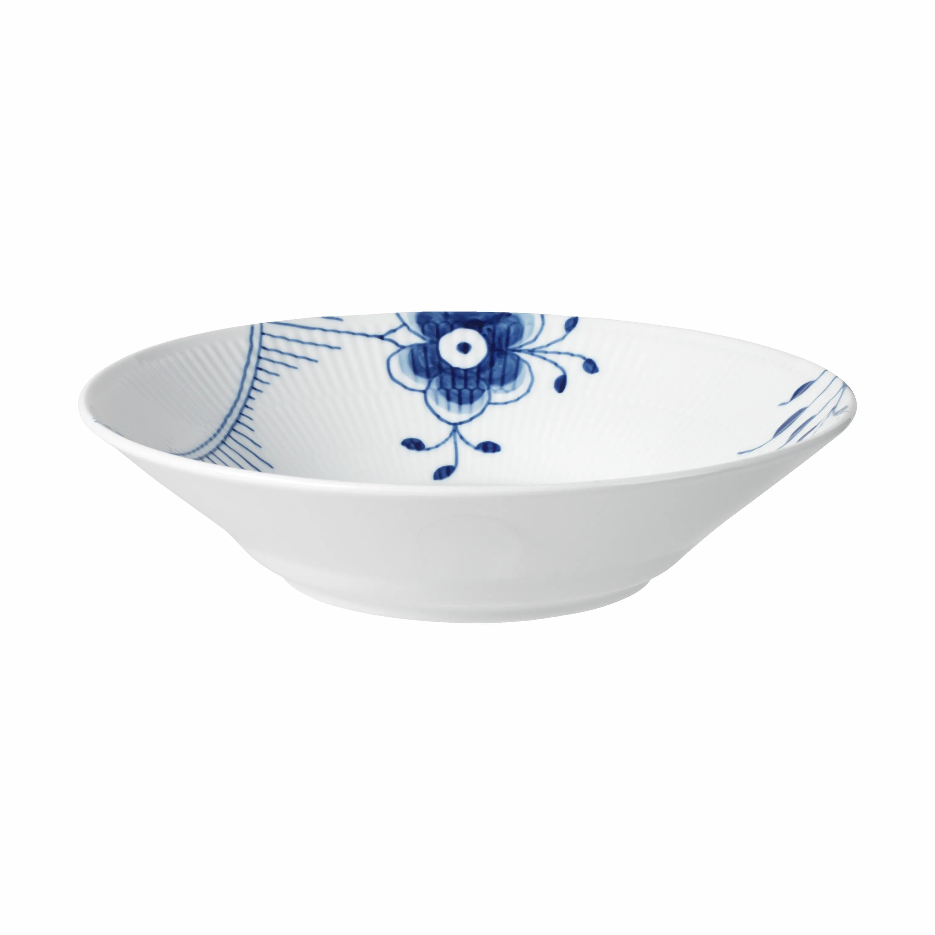 Royal Copenhagen Dybe tallerkener Blå Mega Riflet Dyb Tallerken i 24 cm, 1