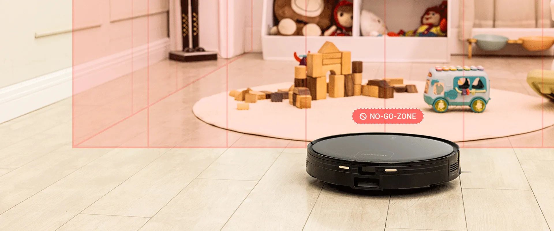 Proscenic Robotstøvsugere X1 Robotstøvsuger i Sort, 8
