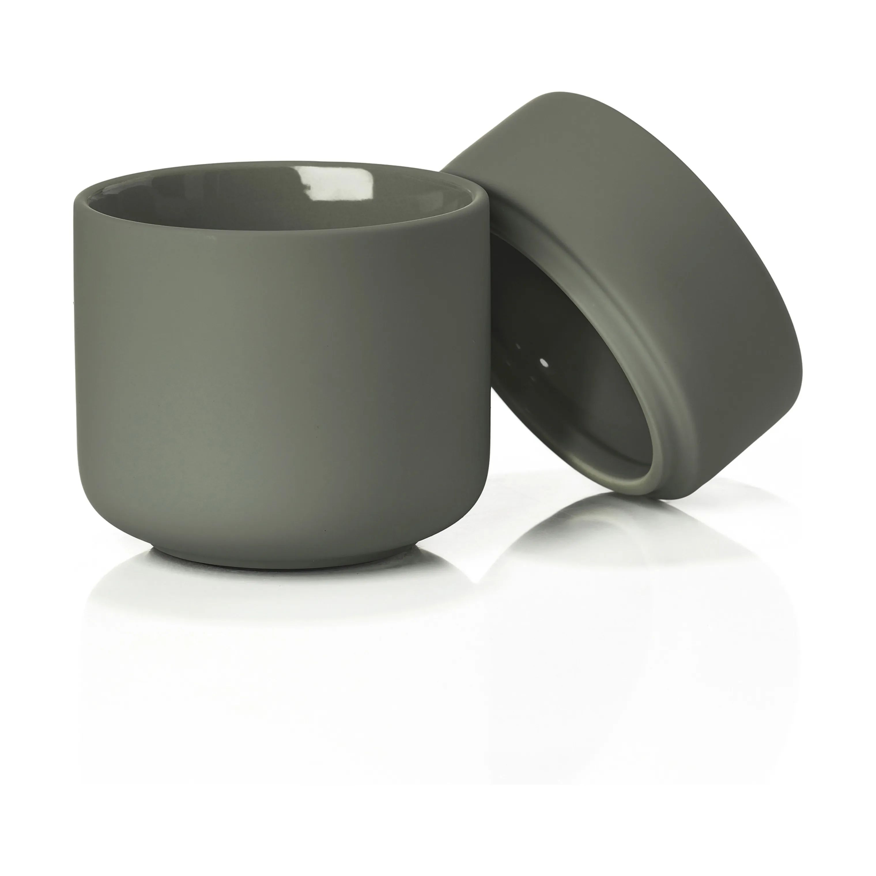 Zone Krukker med låg Ume Krukke m. låg i Olive Green, 3