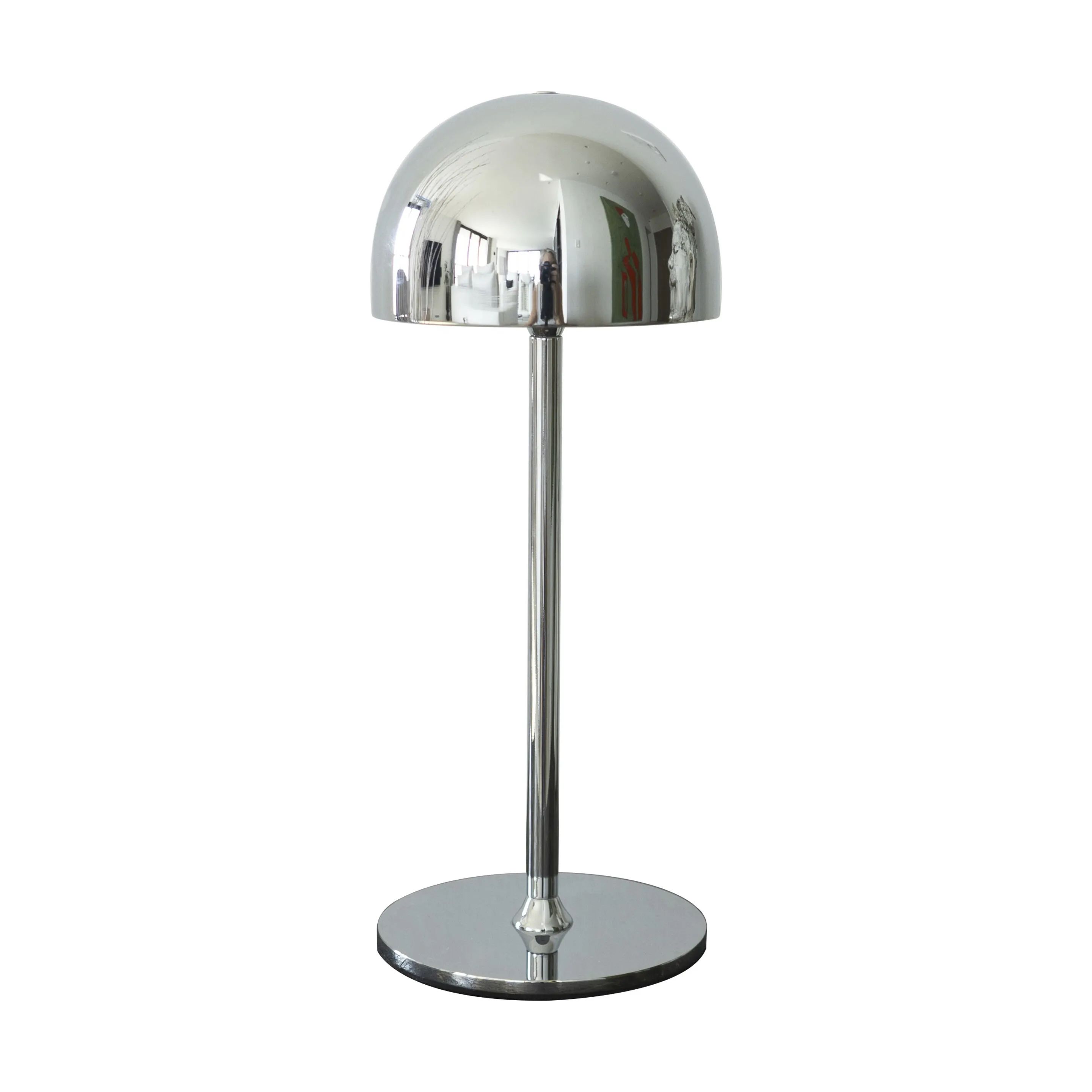 Sirius Bordlamper Tim Genopladelig Bordlampe i Krom, 30 cm, 1