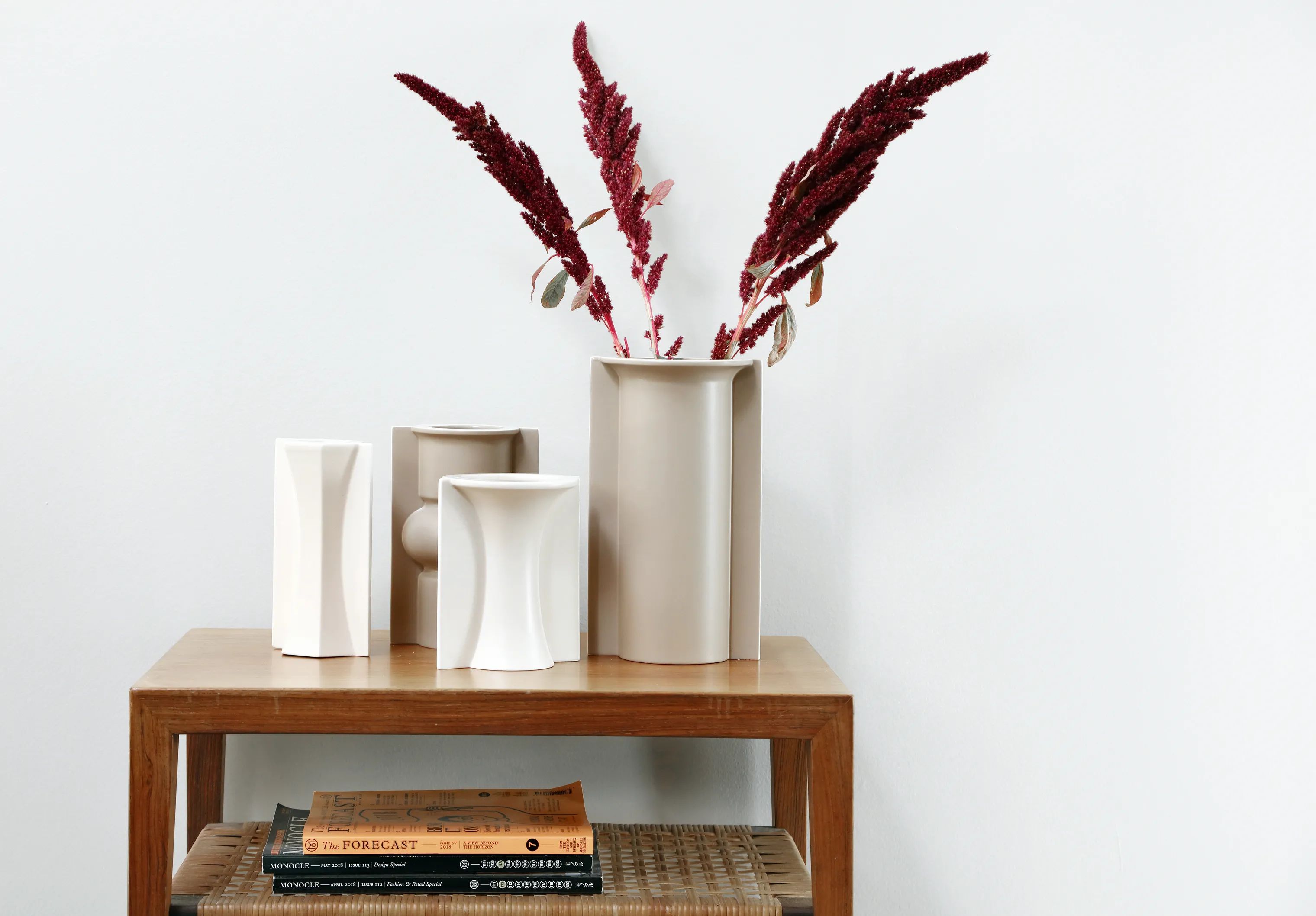 CASA Living Vaser Desert Home Vase i Mat mocca, 10,5 cm, 2