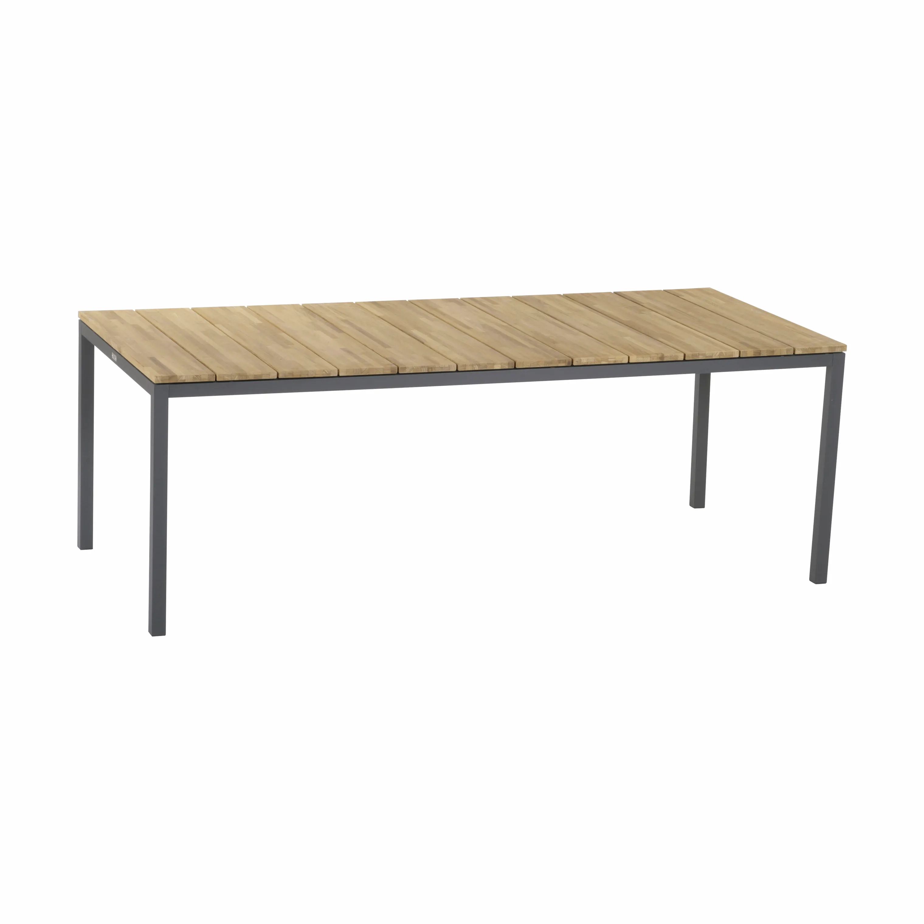Mandalay Havemøbelsæt Toscana & Siena Havemøbelsæt - 7 dele i Antracit /Teak, Bord (L 197 cm) med 6 stole, 4