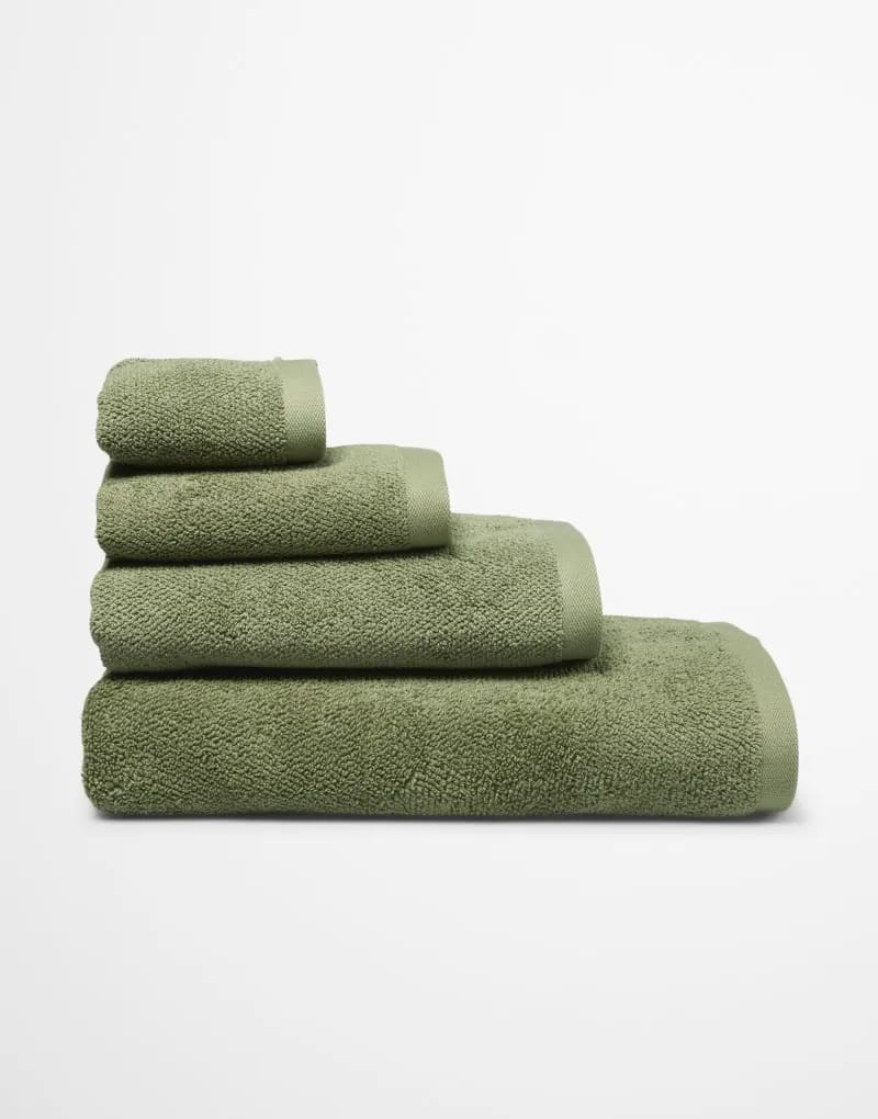 Marc O'Polo Vaskeklude Timeless Vaskehandske i Moss green, 3