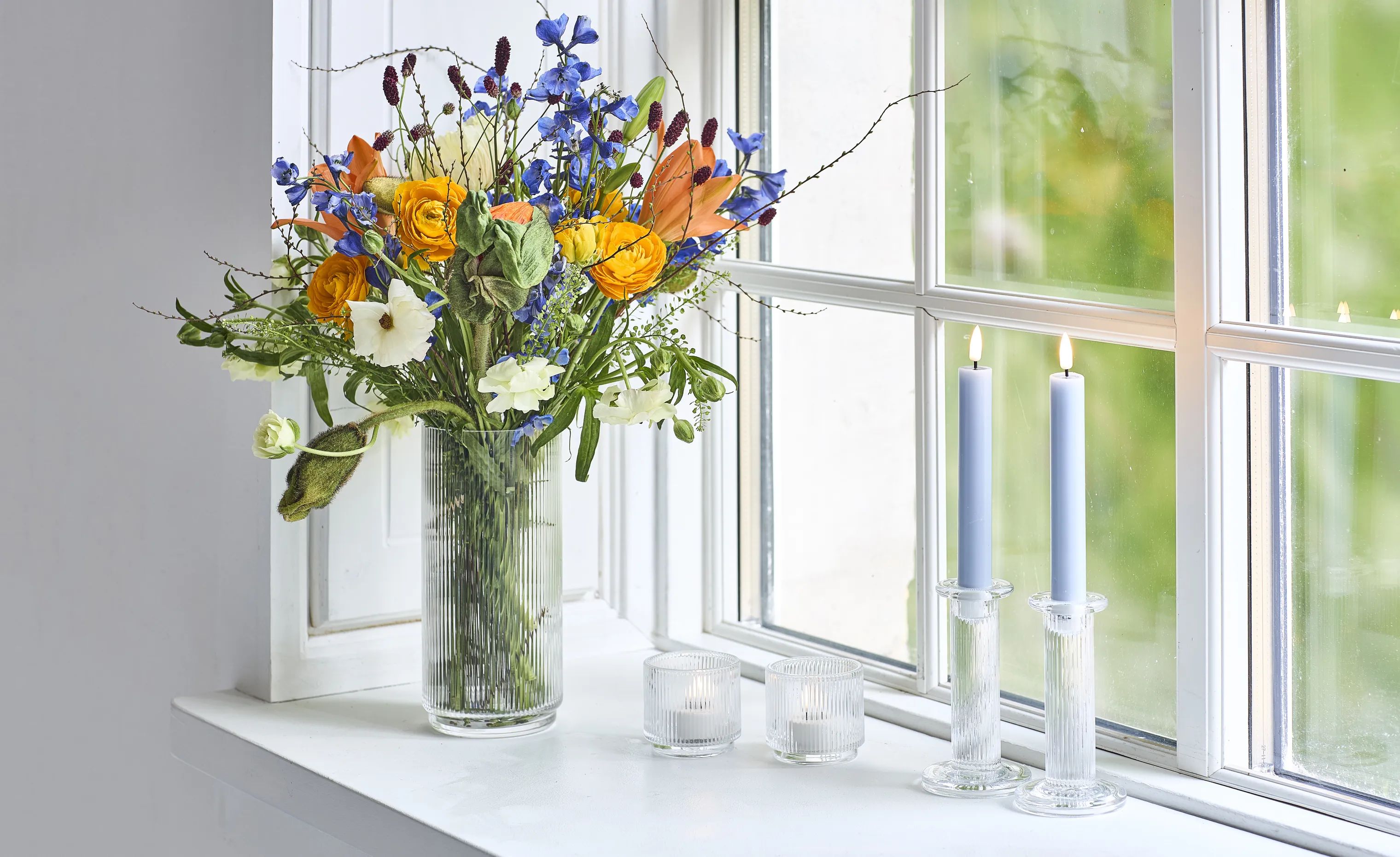 Stelton Fyrfadsstage Pilastro Fyrfadsstage - 2 stk. i Klar, 3