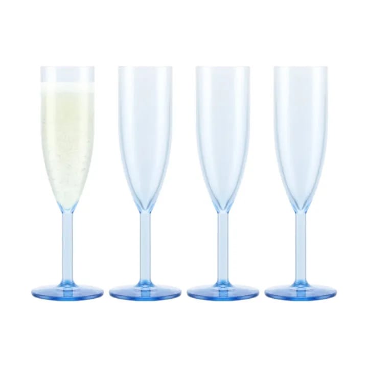 Bodum Champagneglas Oktett Champagneglas - 4 stk. i Blå, 12 cl, 1