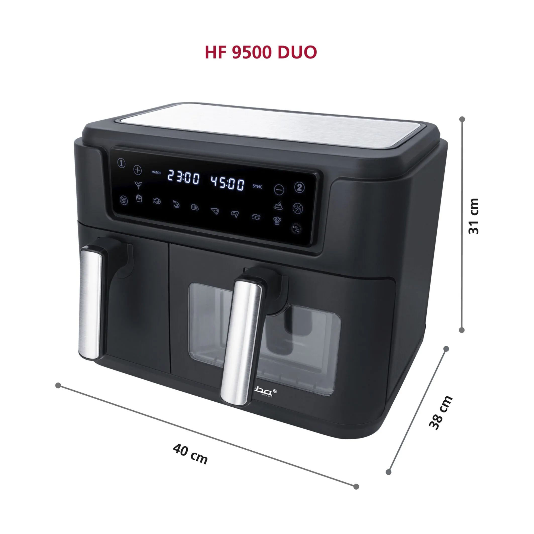 Steba Airfryers Duo Airfryer i Sort, 7
