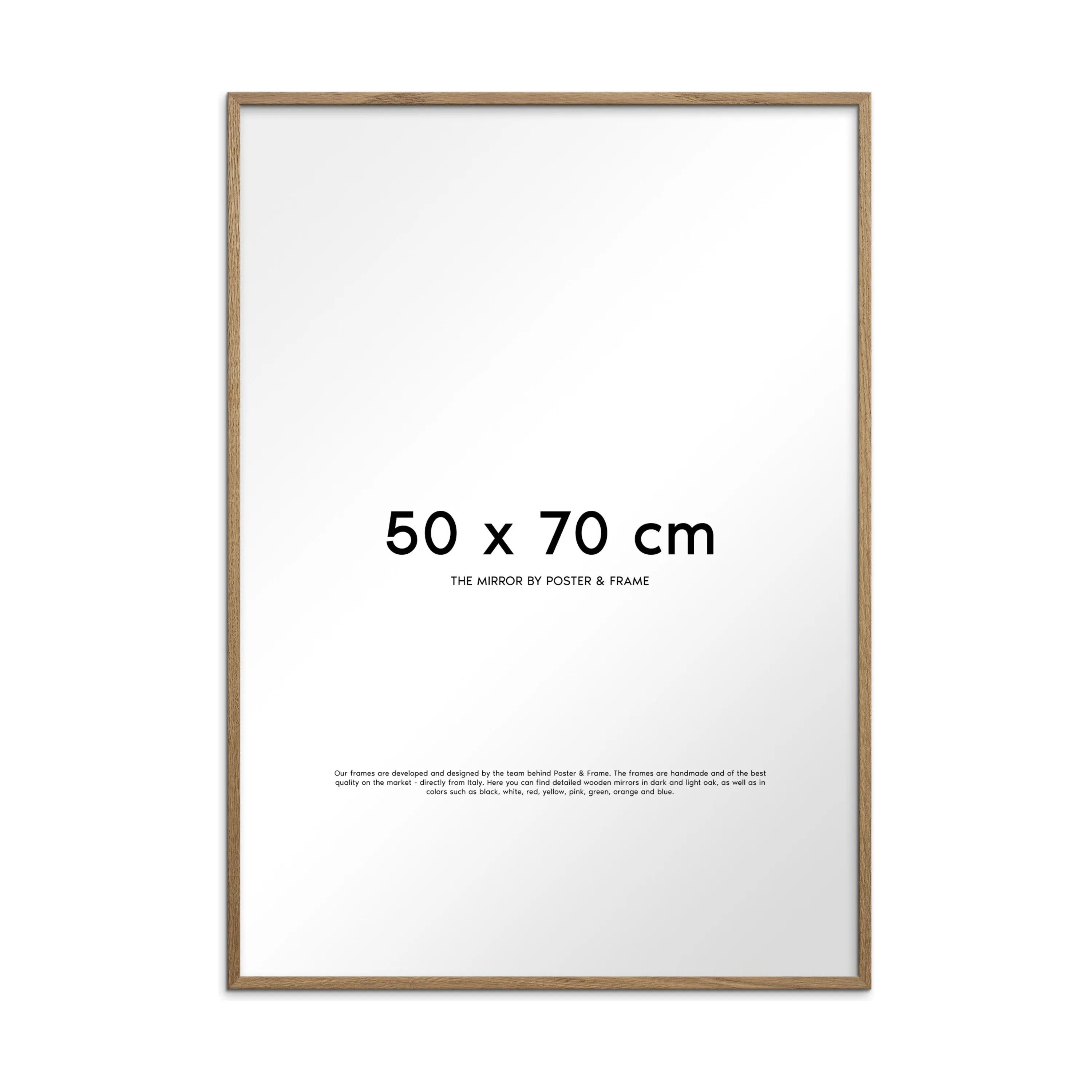 Poster&Frame Spejle Spejl i Nature oak, B50 x L70 cm, 1